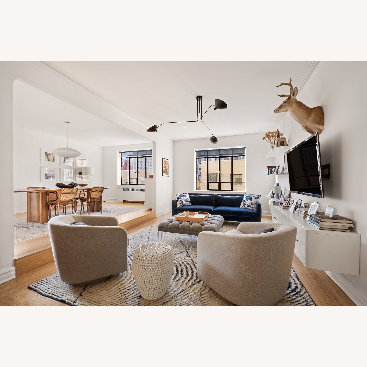 White Media Console / TV Stand - image-1