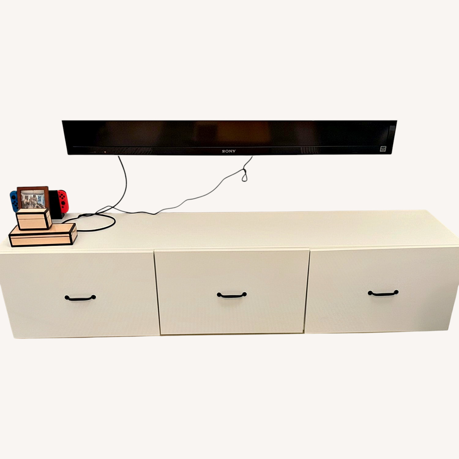 White Media Console / TV Stand - image-4