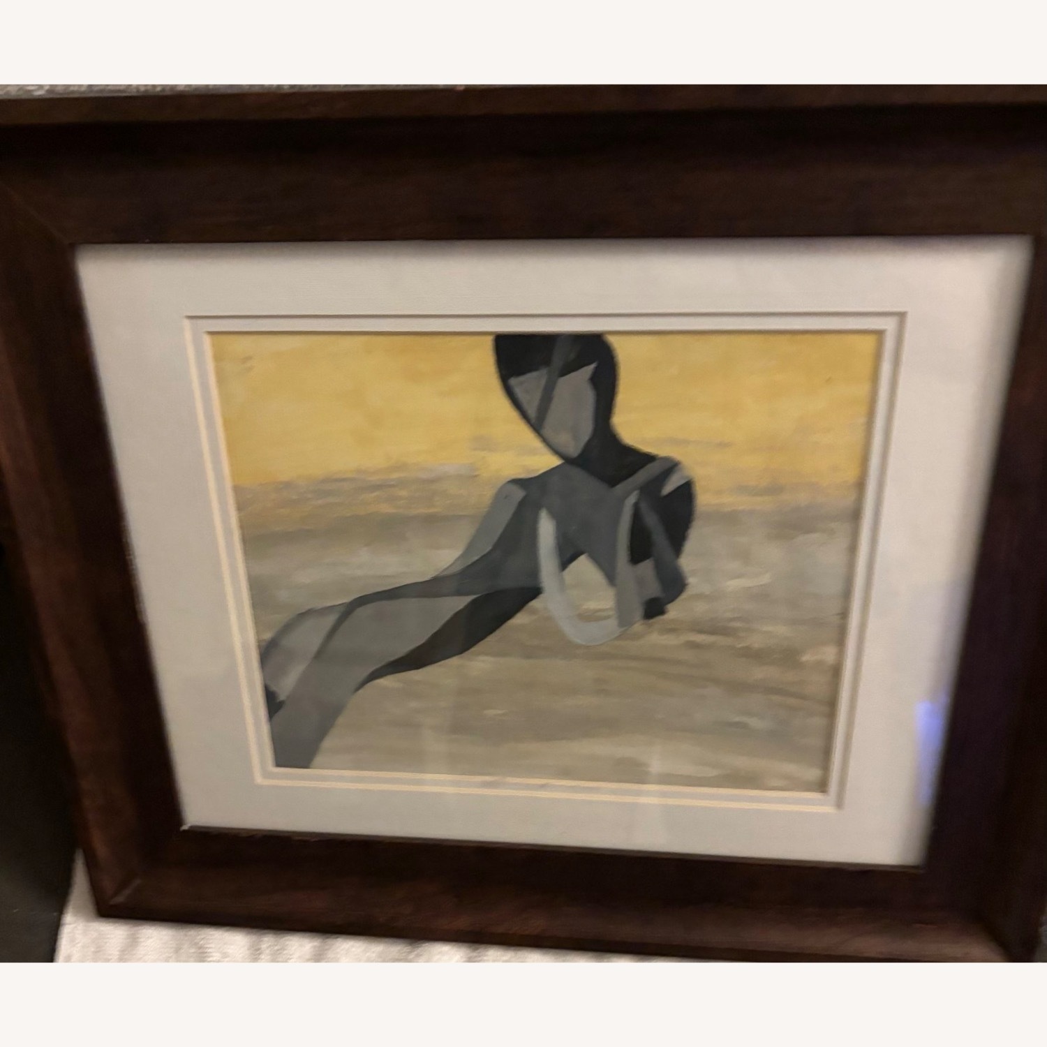 Abstract Female in Brown Shades Wall Art - image-1