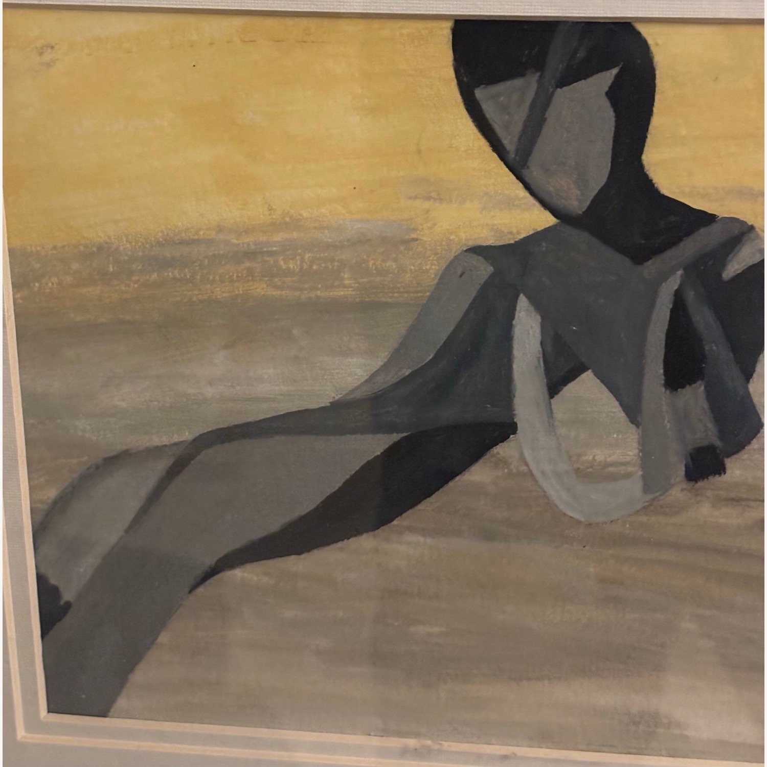 Abstract Female in Brown Shades Wall Art - image-3