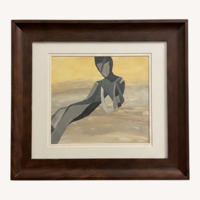 Abstract Female in Brown Shades Wall Art
