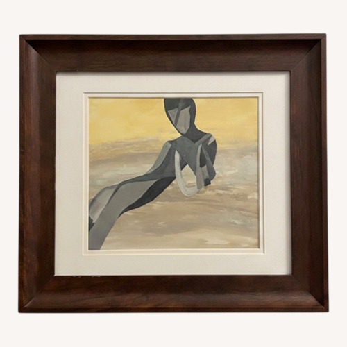 Used Abstract Female in Brown Shades Wall Art for sale on AptDeco