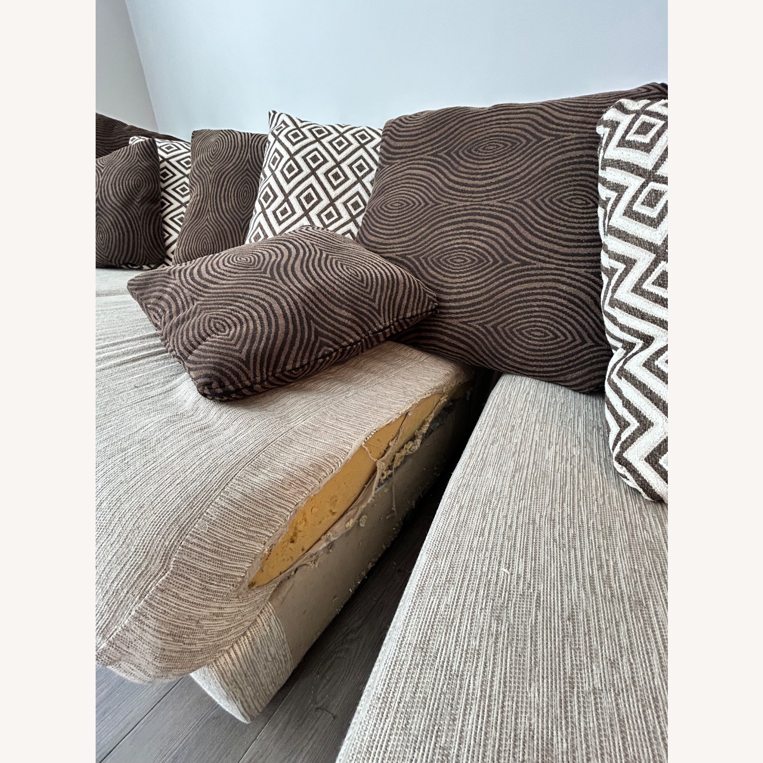 Raymour & Flanigan Natural 3+ Piece Sectional - image-3