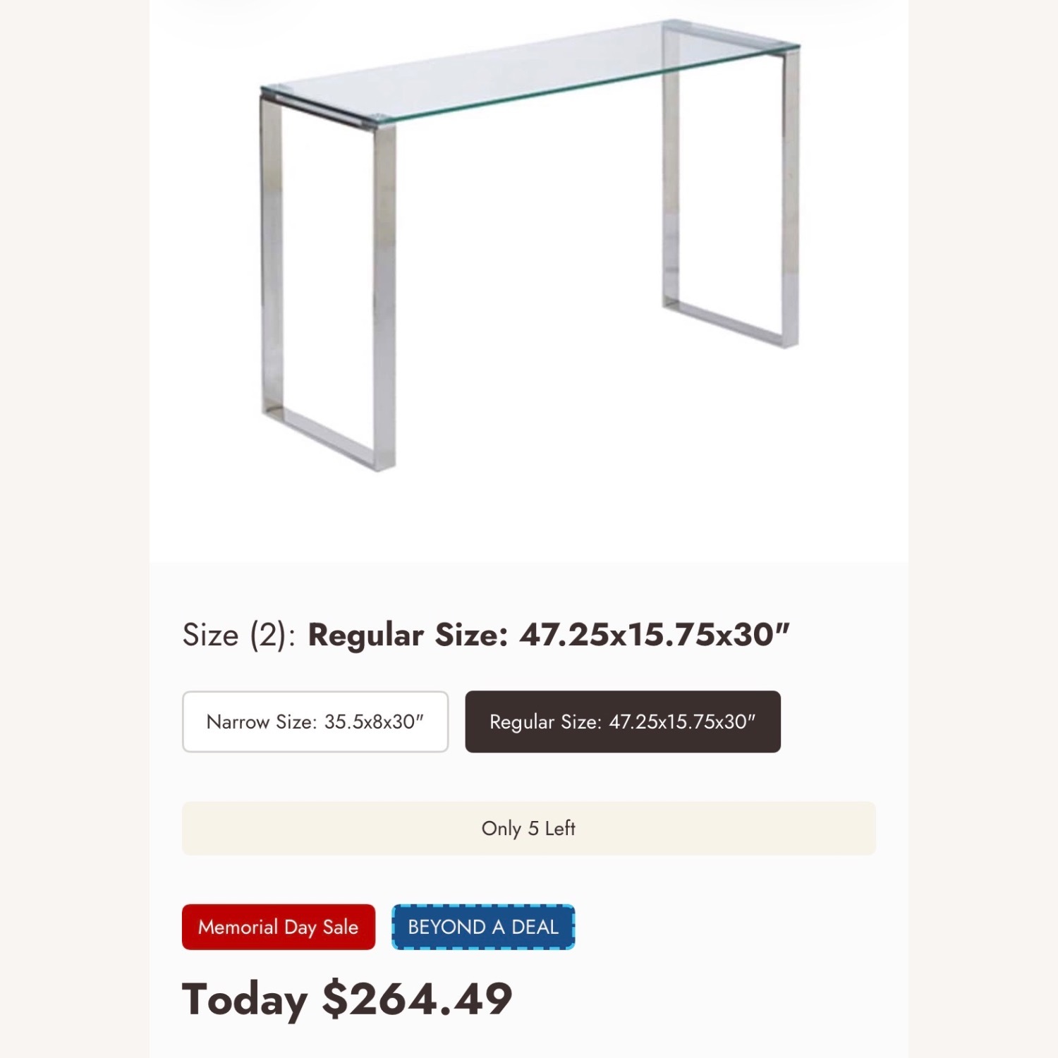 Glass Side Table - image-3