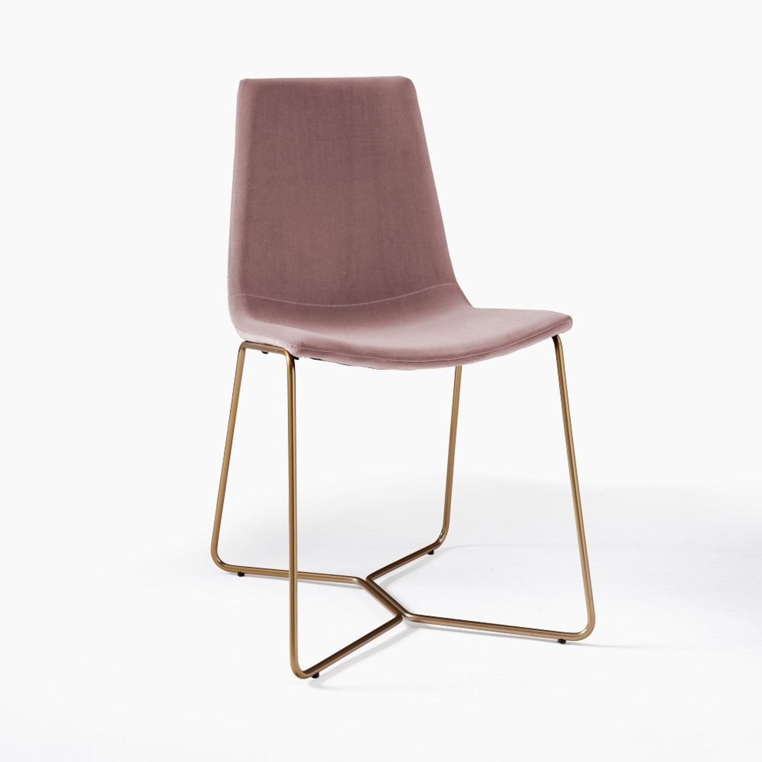 West Elm Pink Velvet Dining Chairs Set of 4  - image-4