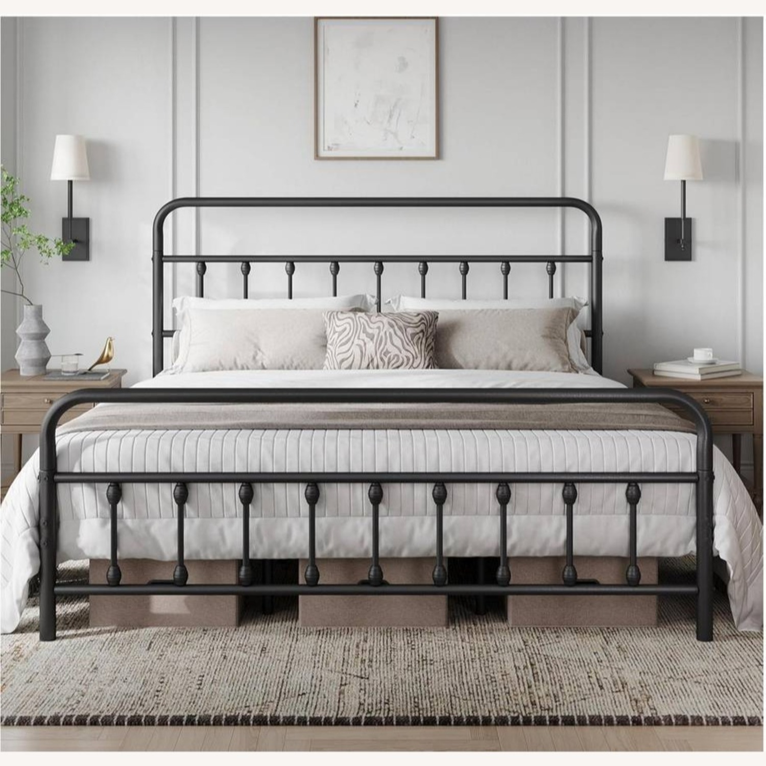 Yaheetech King Steel Bed Frame - image-1