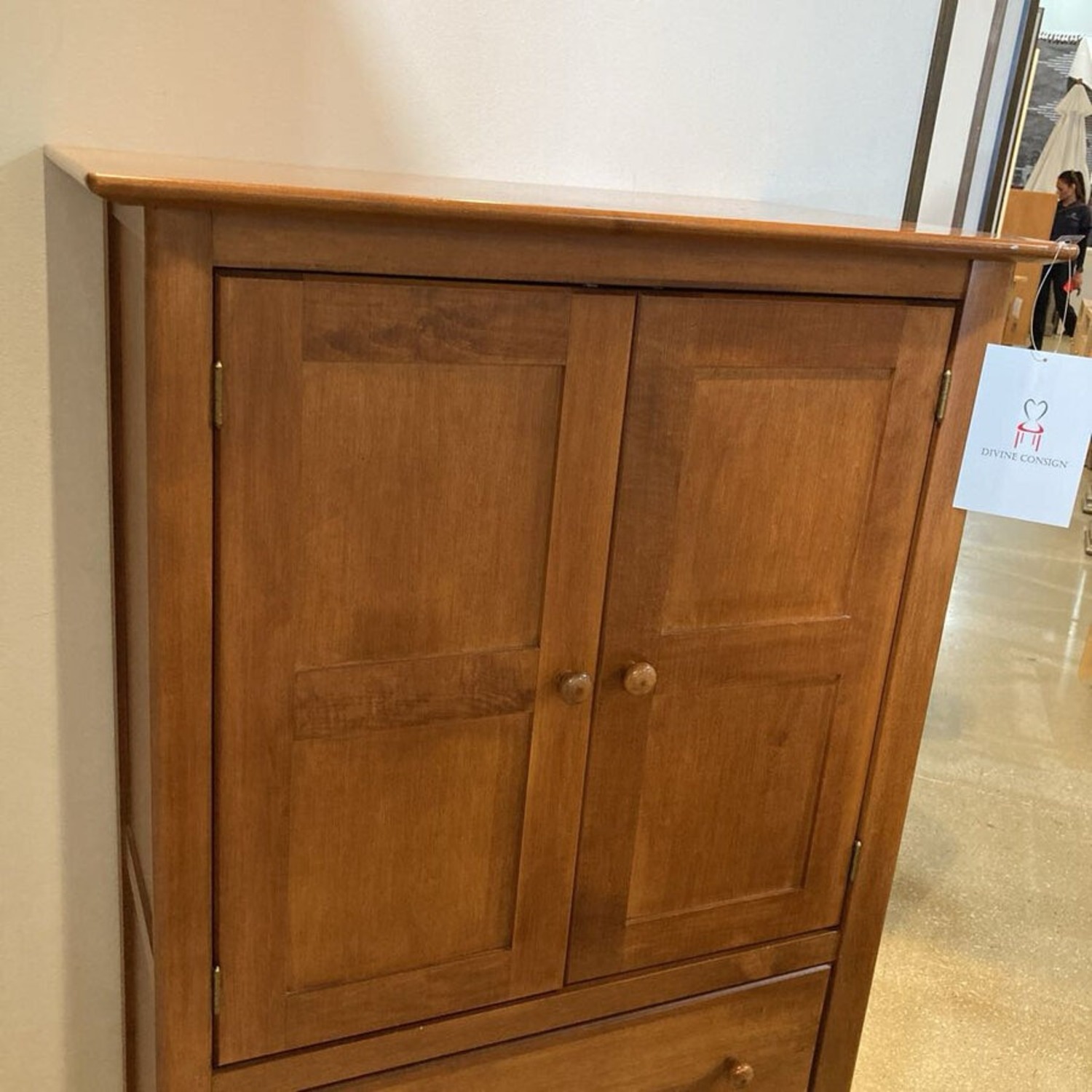 Nadeau Wood 3-Drawer Armoire Cabinet - image-3