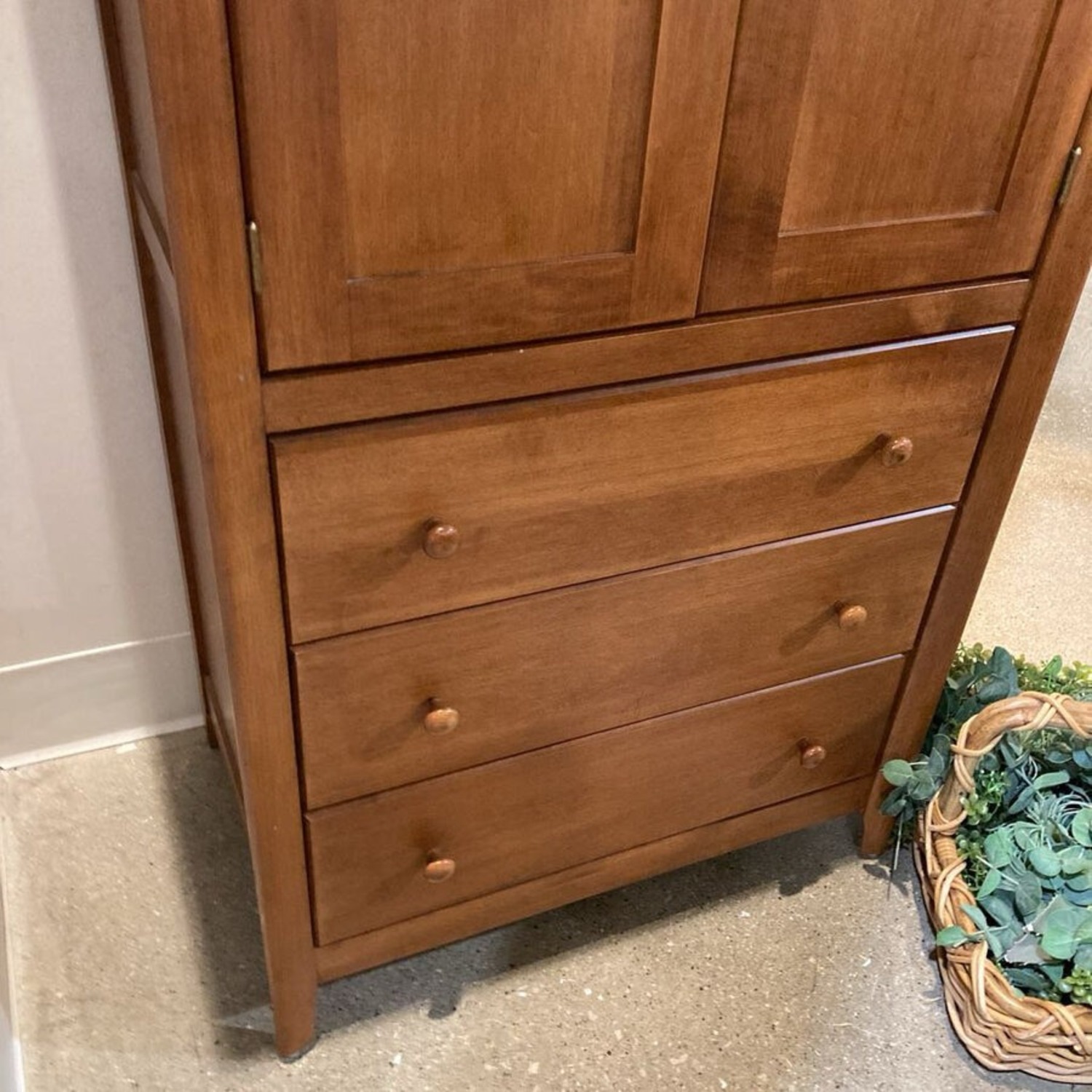 Nadeau Wood 3-Drawer Armoire Cabinet - image-4