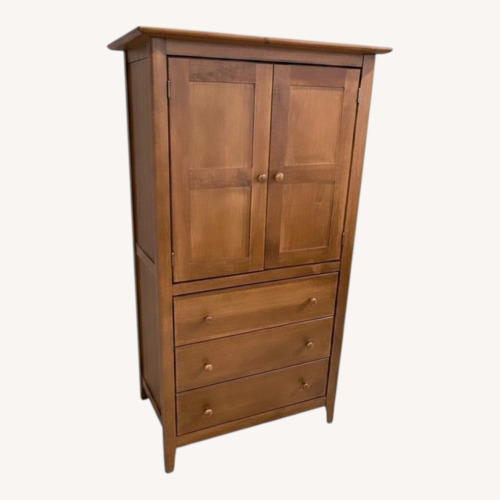 Used Nadeau Wood 3-Drawer Armoire Cabinet for sale on AptDeco