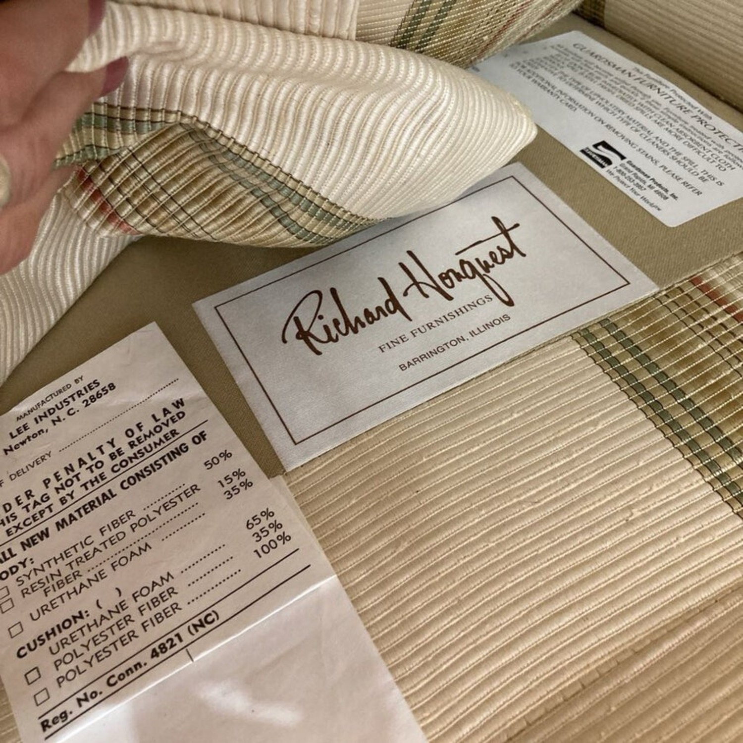 Custom Skirted Upholstered Roll-Arm Accent Chair - image-6