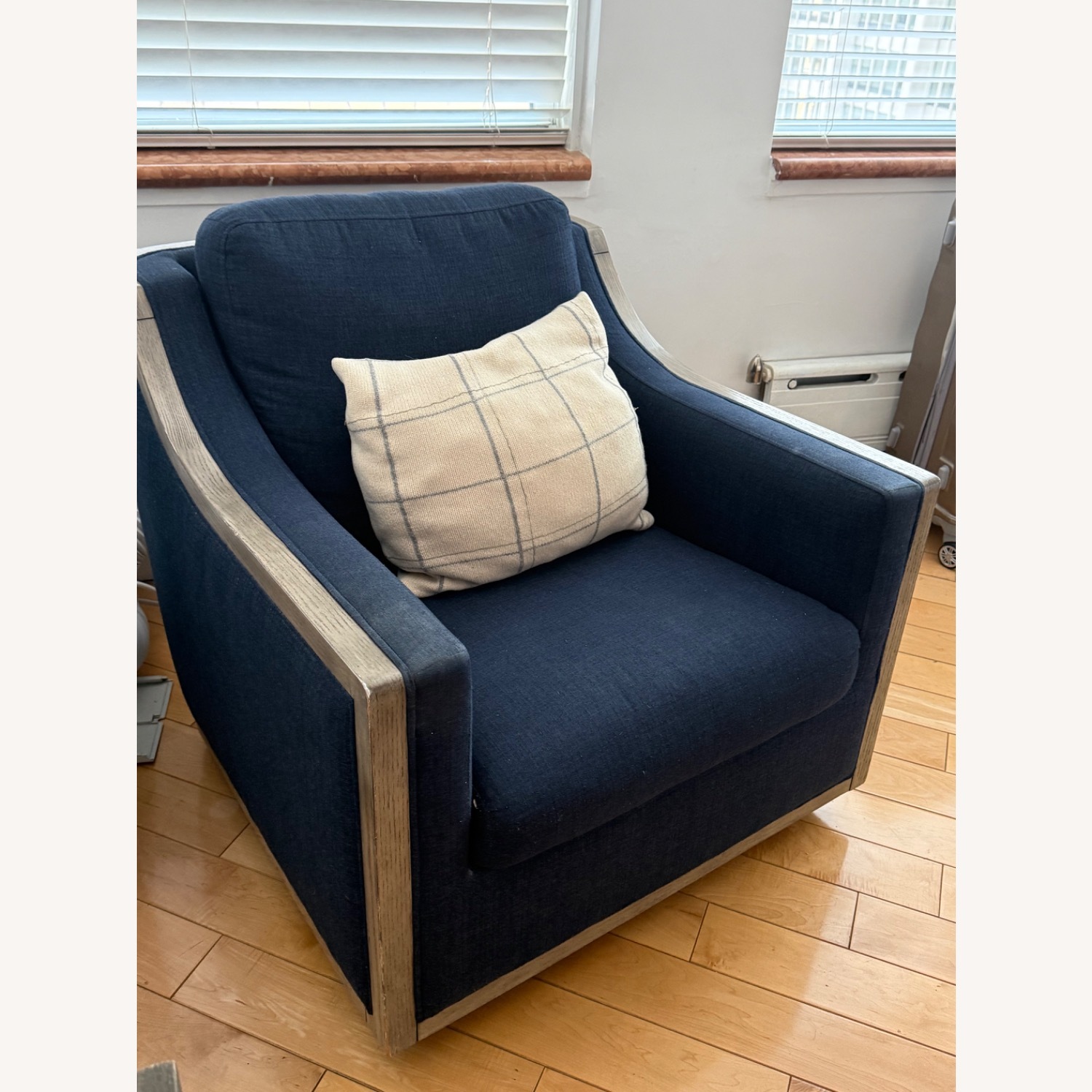 Ralph Lauren Blue Fabric Armchair - image-1