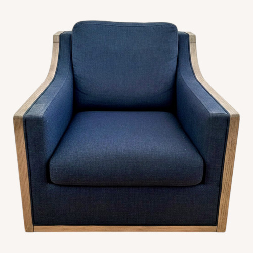 Used Ralph Lauren Blue Fabric Armchair for sale on AptDeco
