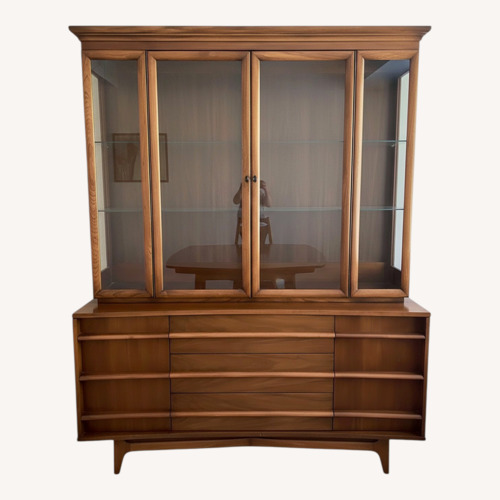 Used Young Manufacturing Company Dark Brown Sideboard for sale on AptDeco