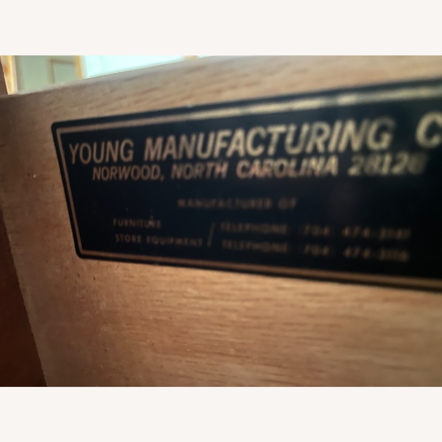 Young Manufacturing Company Dark Brown Sideboard - image-2
