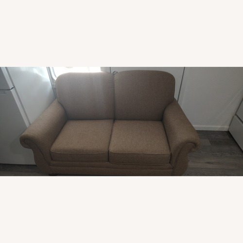 Used Flexsteel Natural Fabric Loveseat for sale on AptDeco