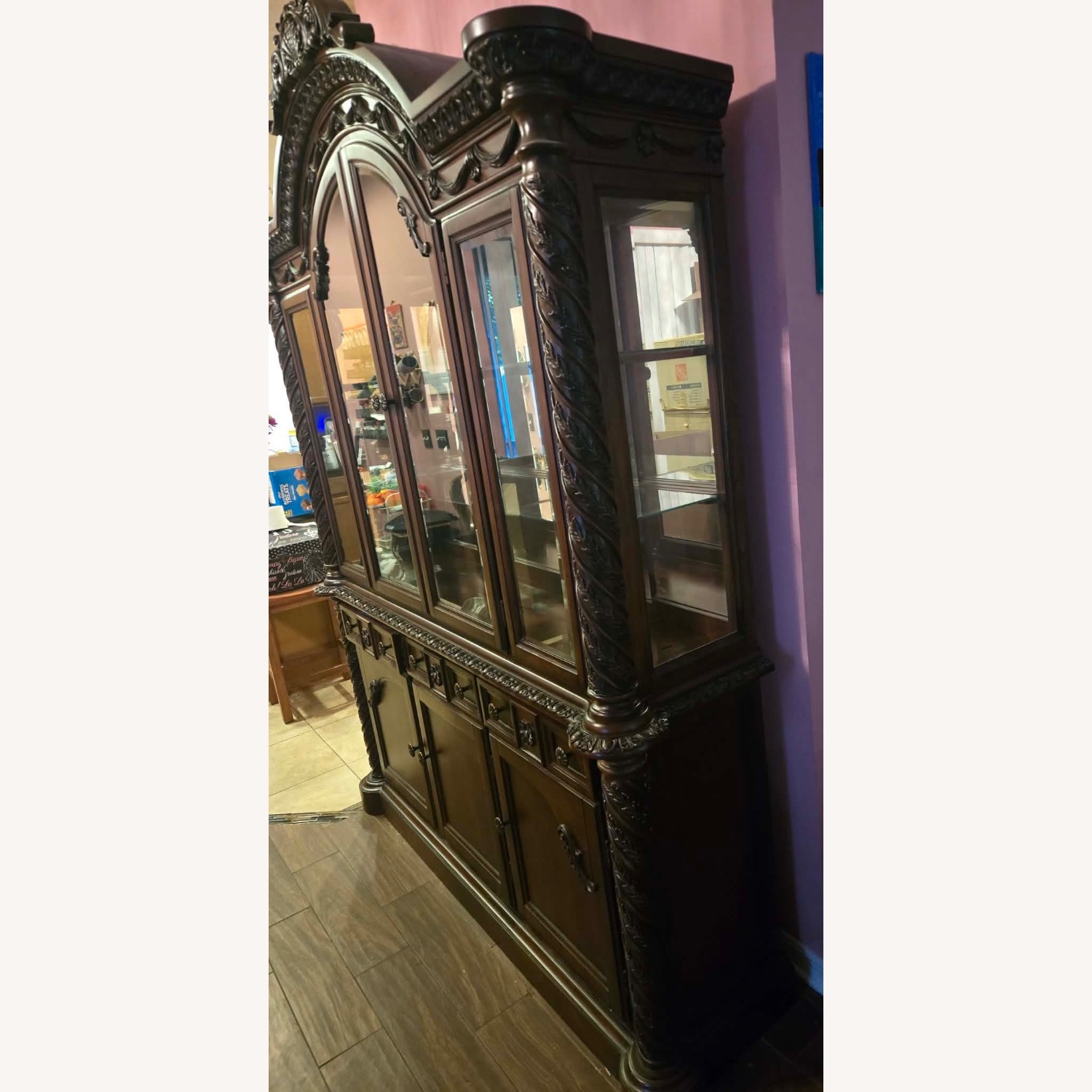Ashley Furniture Dark Brown Bar Cart - image-3
