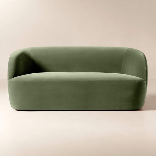 Used CB2 Goop By Gwenyth Paltrow Green Fabric Loveseat for sale on AptDeco