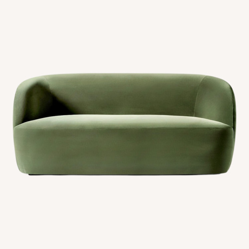 Used CB2 Goop By Gwenyth Paltrow Green Fabric Loveseat for sale on AptDeco