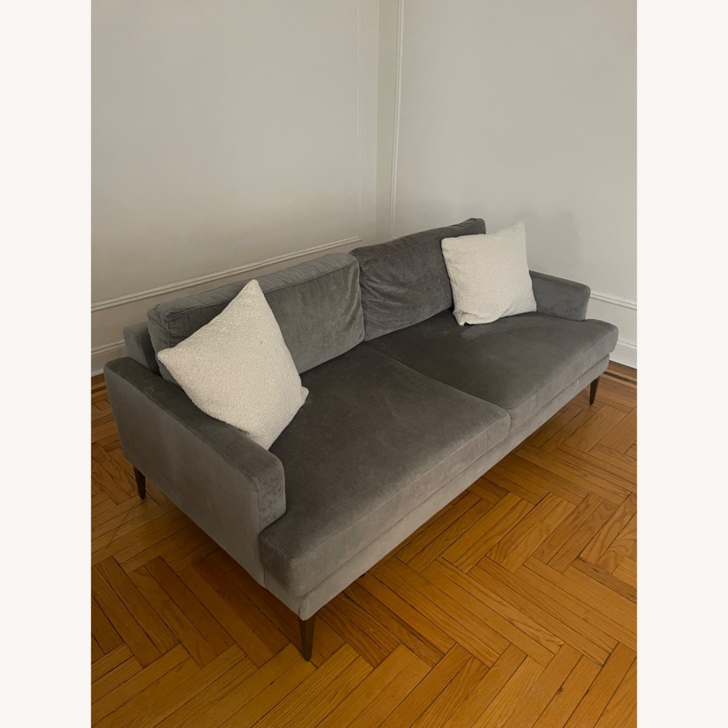 West Elm Gray Andes Sofa - image-5
