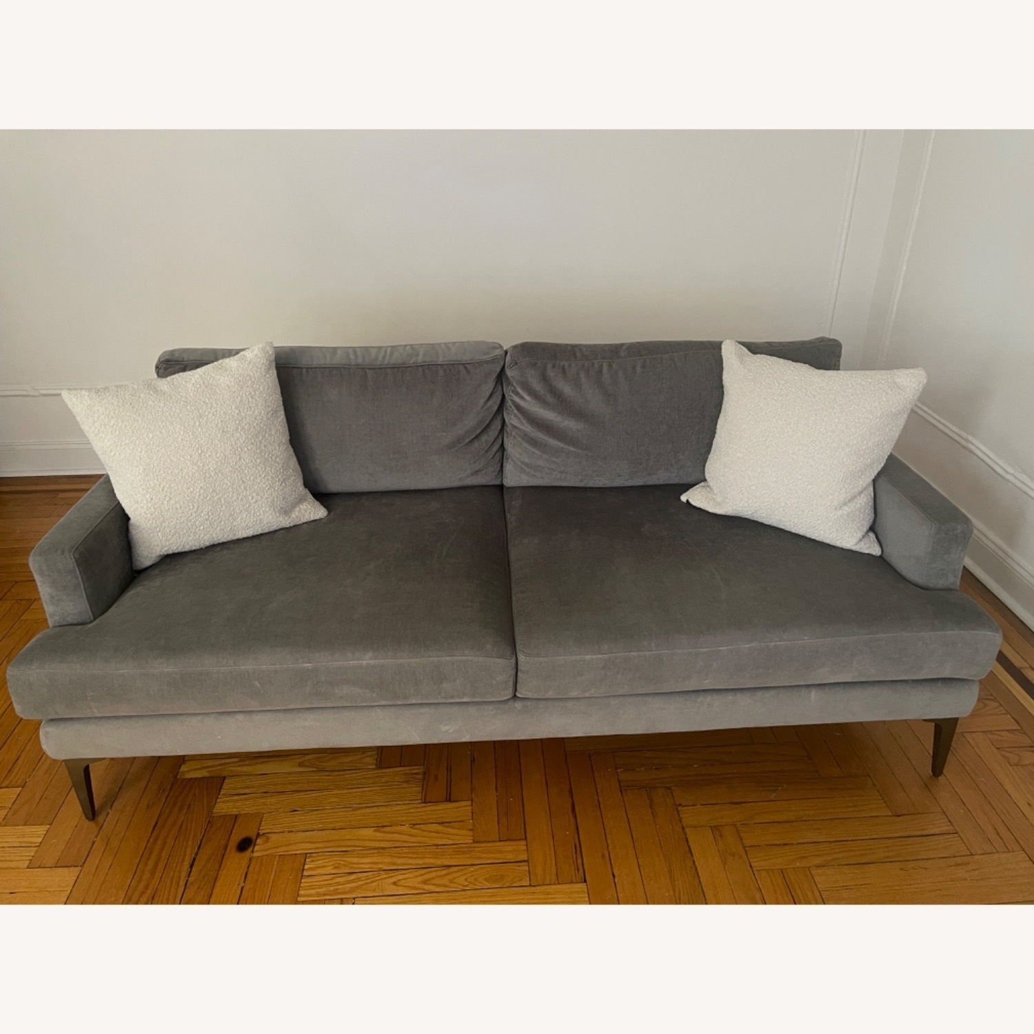 West Elm Gray Andes Sofa - image-7