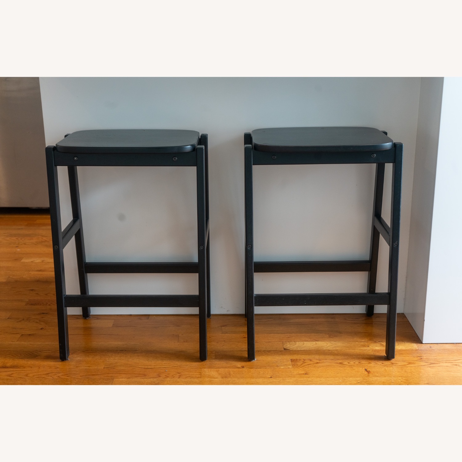 West Elm Lloyd Counter Stool, Black, Set of 2 - image-2