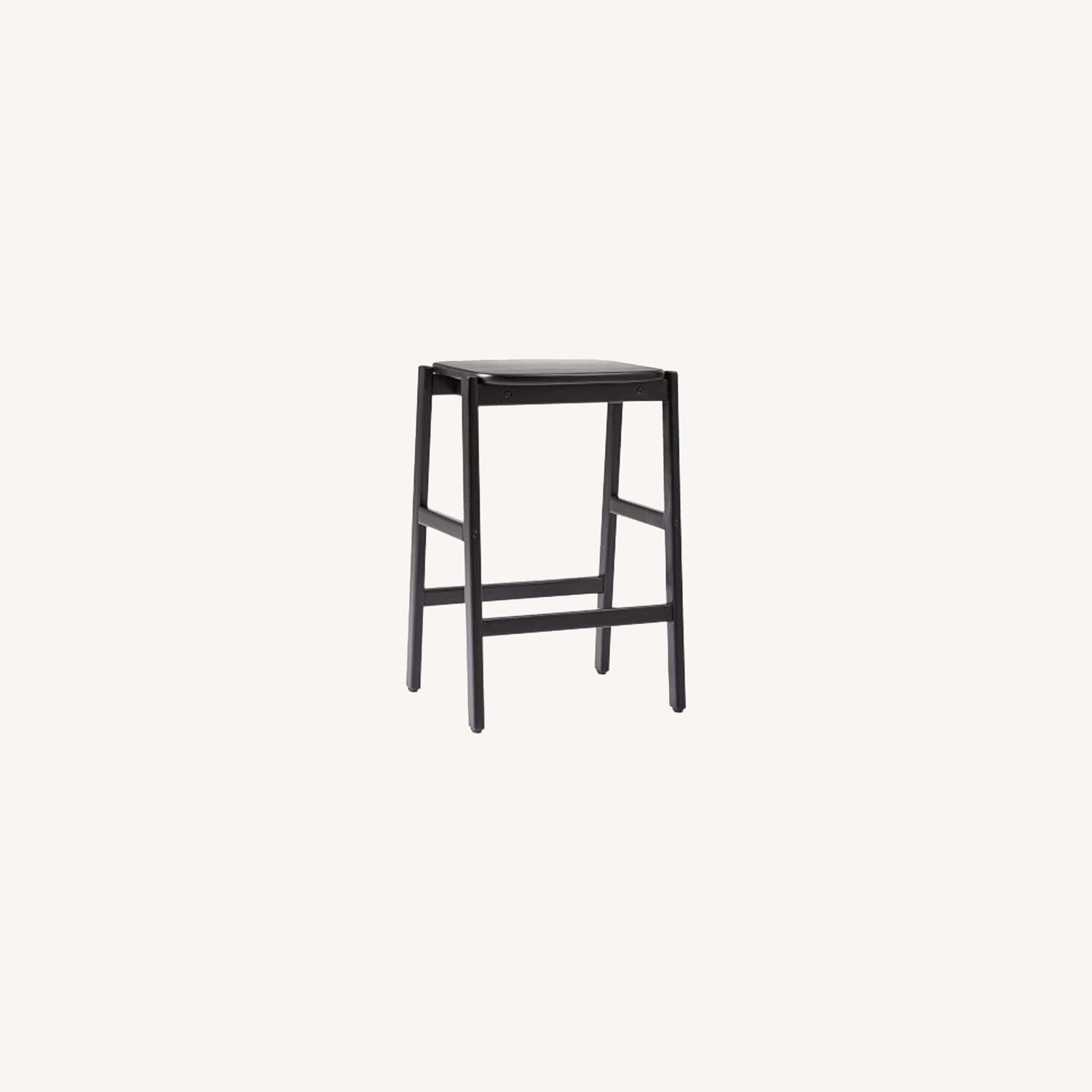 West Elm Lloyd Counter Stool, Black, Set of 2 - image-4