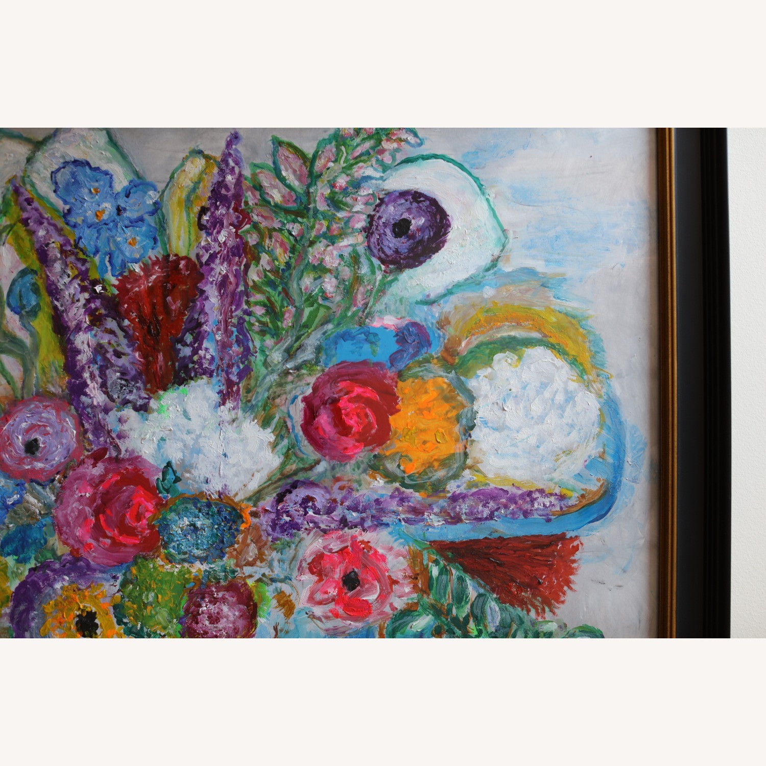 Large Still Life with Dog Figurine - image-8