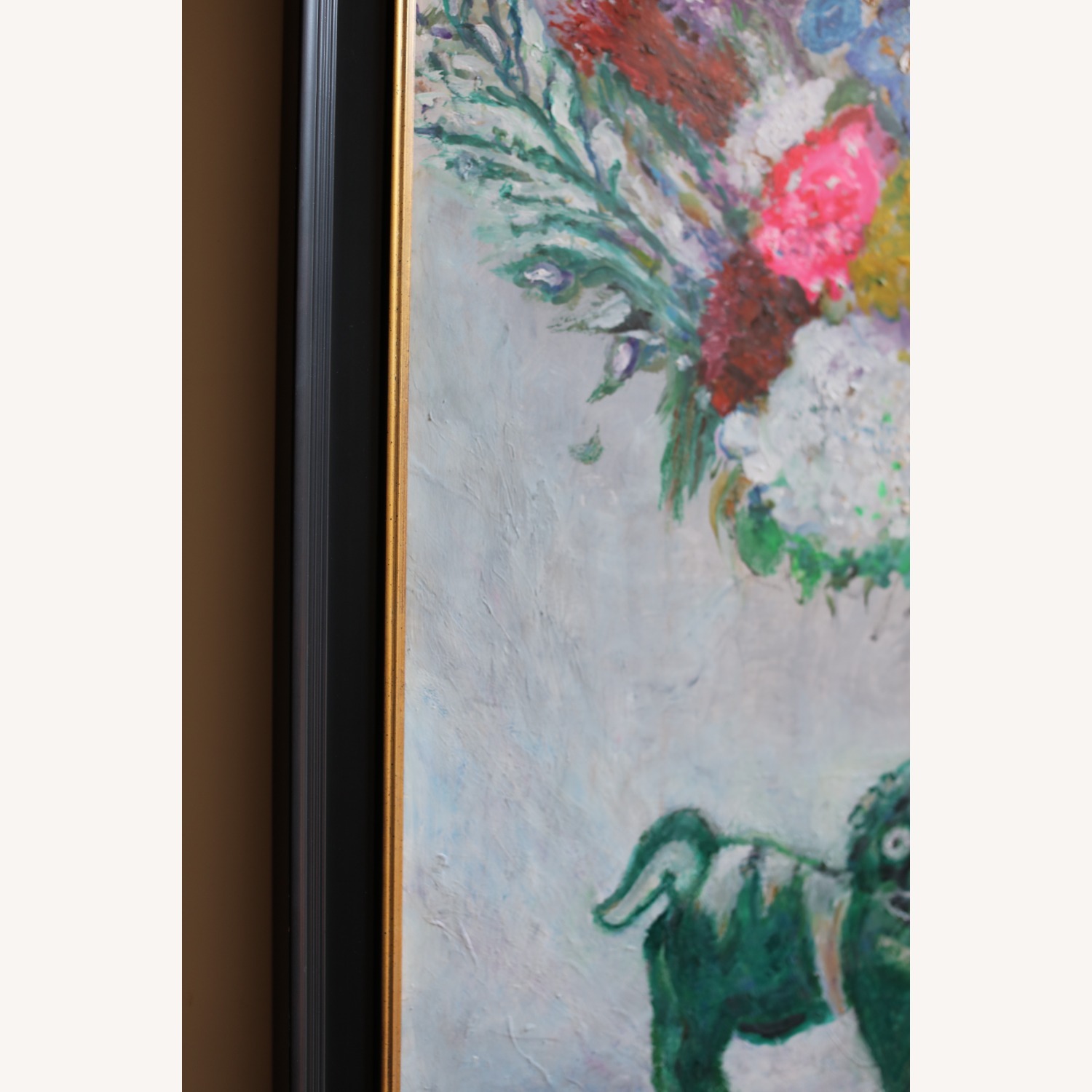 Large Still Life with Dog Figurine - image-5