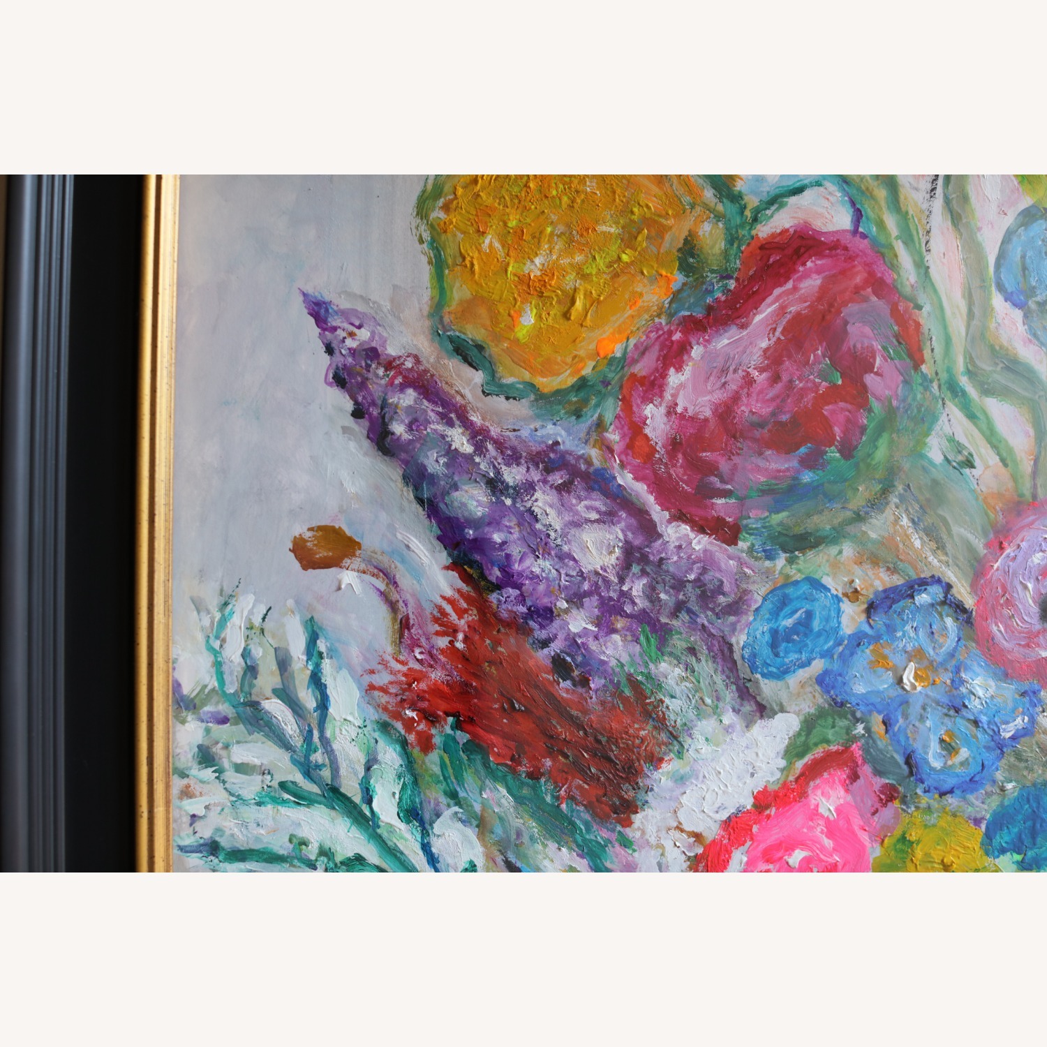 Large Still Life with Dog Figurine - image-7