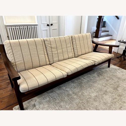 Used Hans Wegner Getama Dark Brown Wood 3+ Seater Sofa for sale on AptDeco