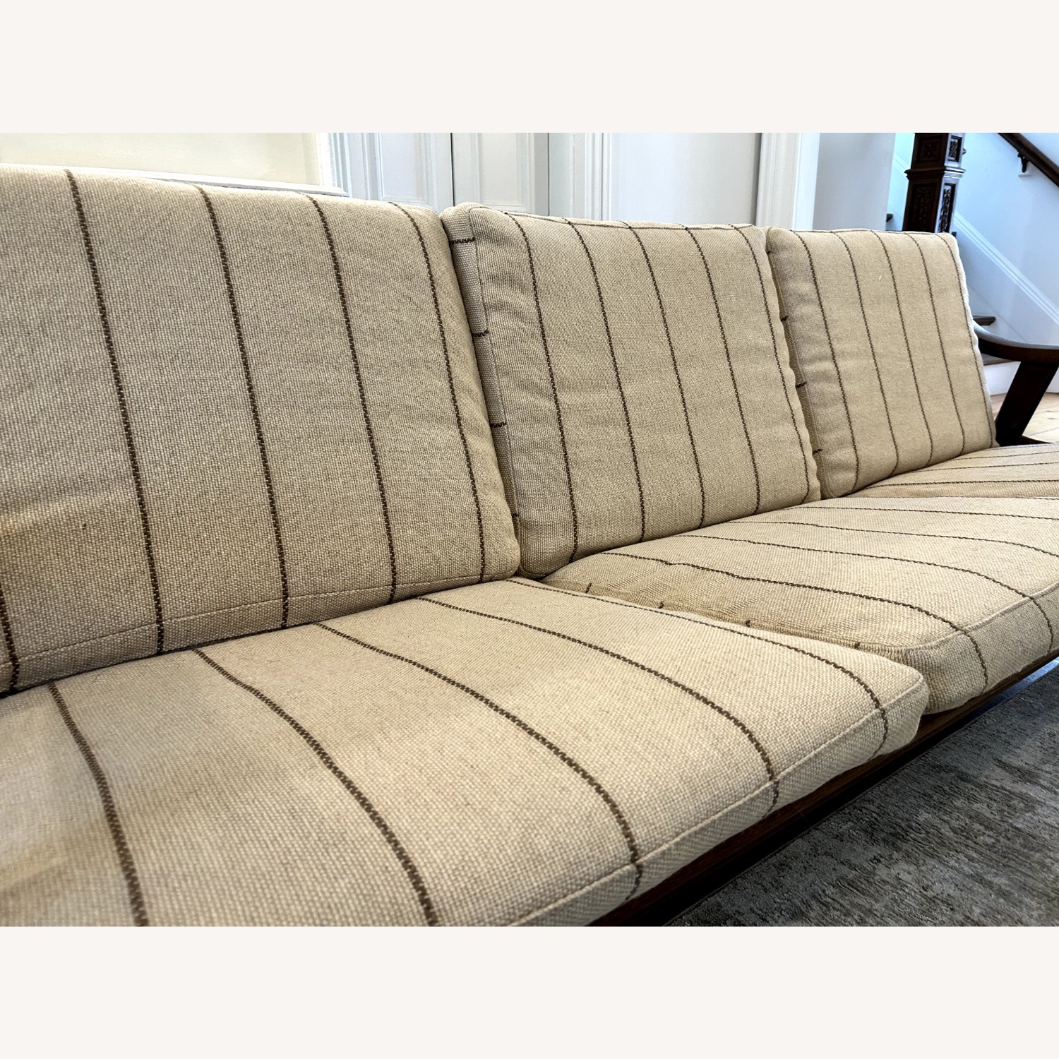 Hans Wegner Getama Dark Brown Wood 3+ Seater Sofa - image-3