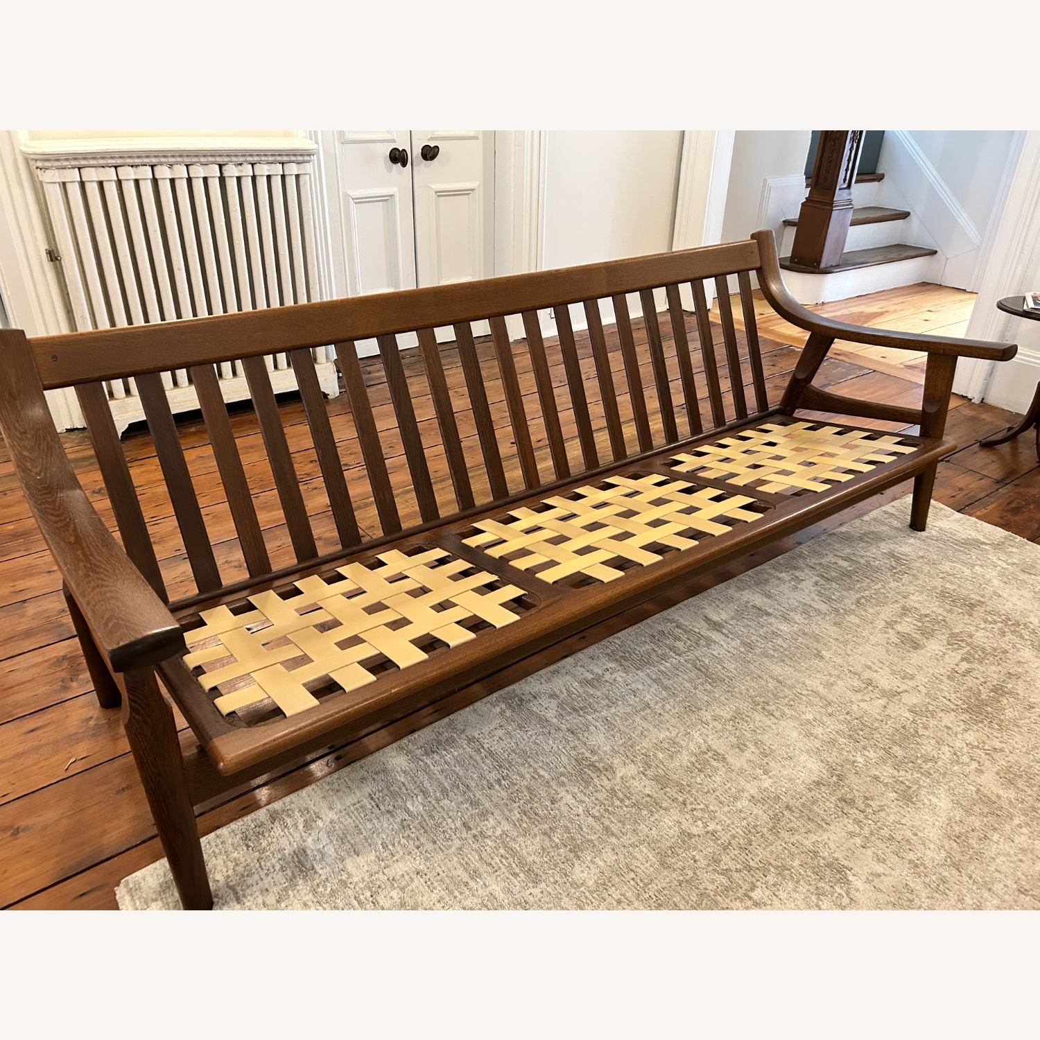 Hans Wegner Getama Dark Brown Wood 3+ Seater Sofa - image-2