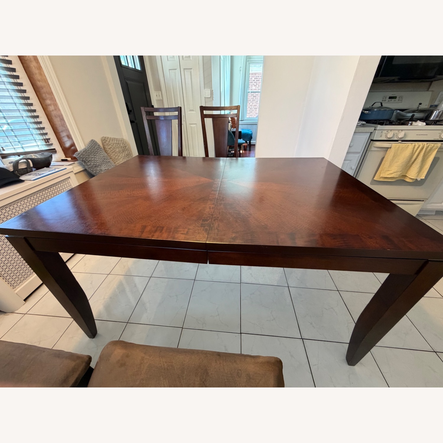 Raymour & Flanigan Dark Brown Wood Dining Sets - image-2