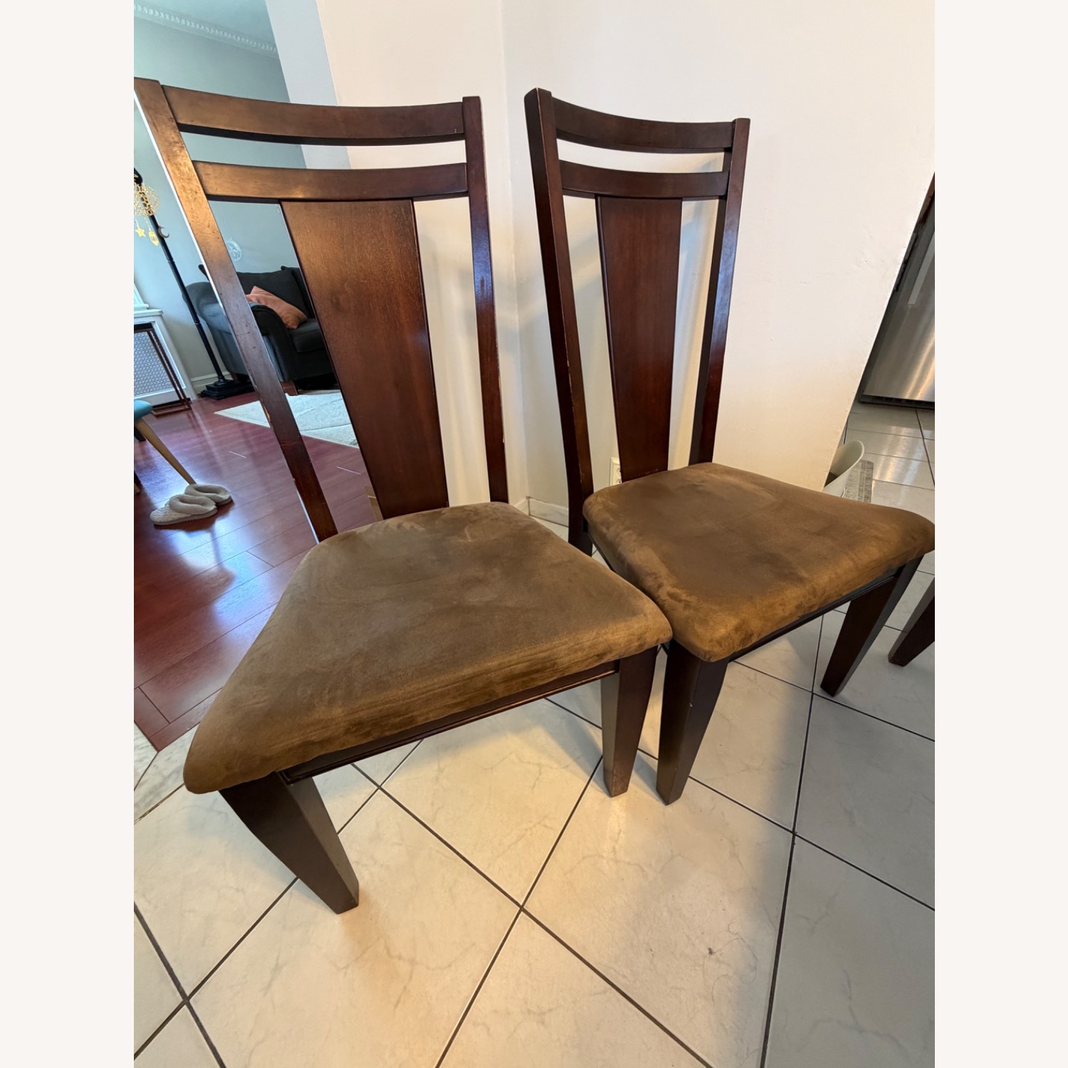 Raymour & Flanigan Dark Brown Wood Dining Sets - image-8