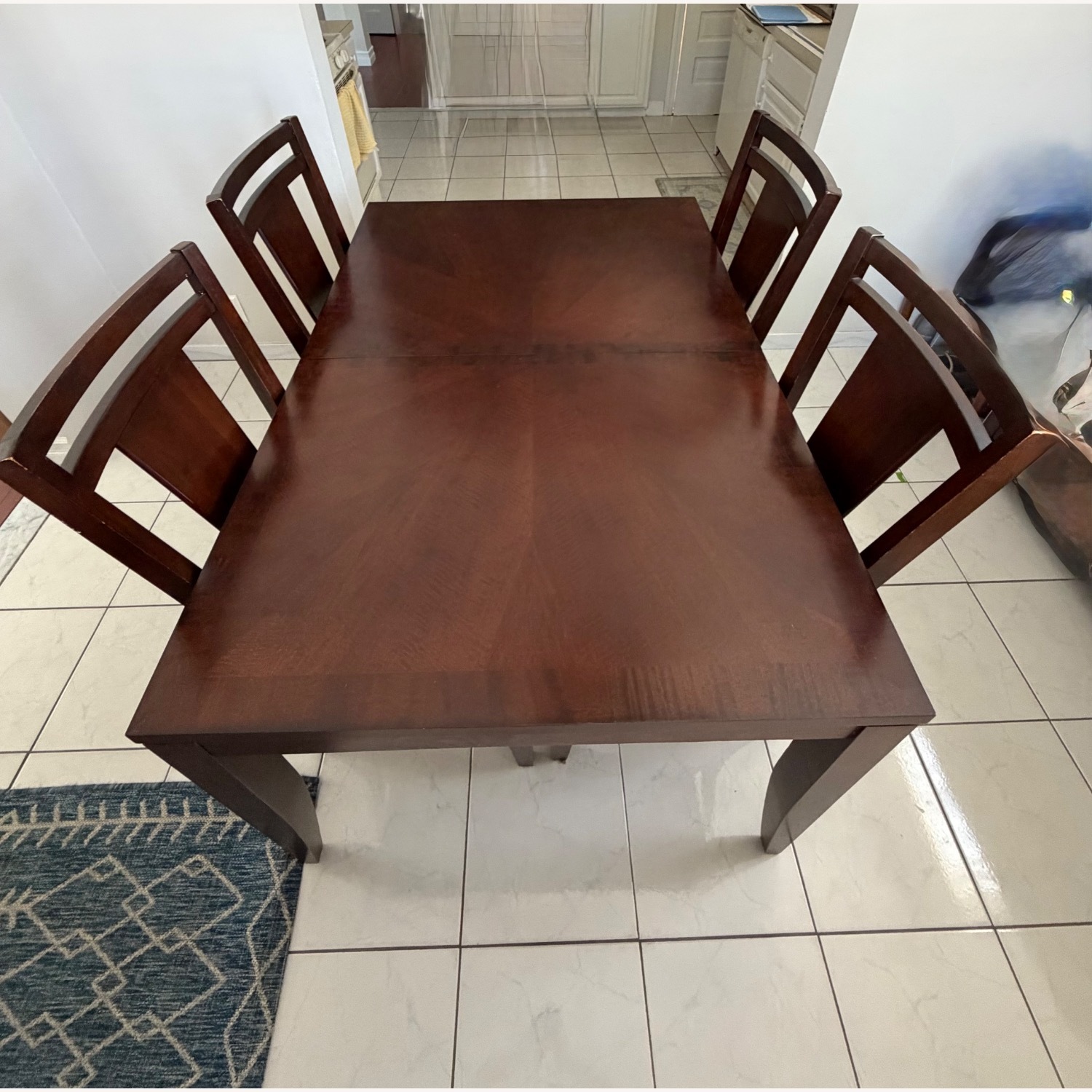 Raymour & Flanigan Dark Brown Wood Dining Sets - image-1