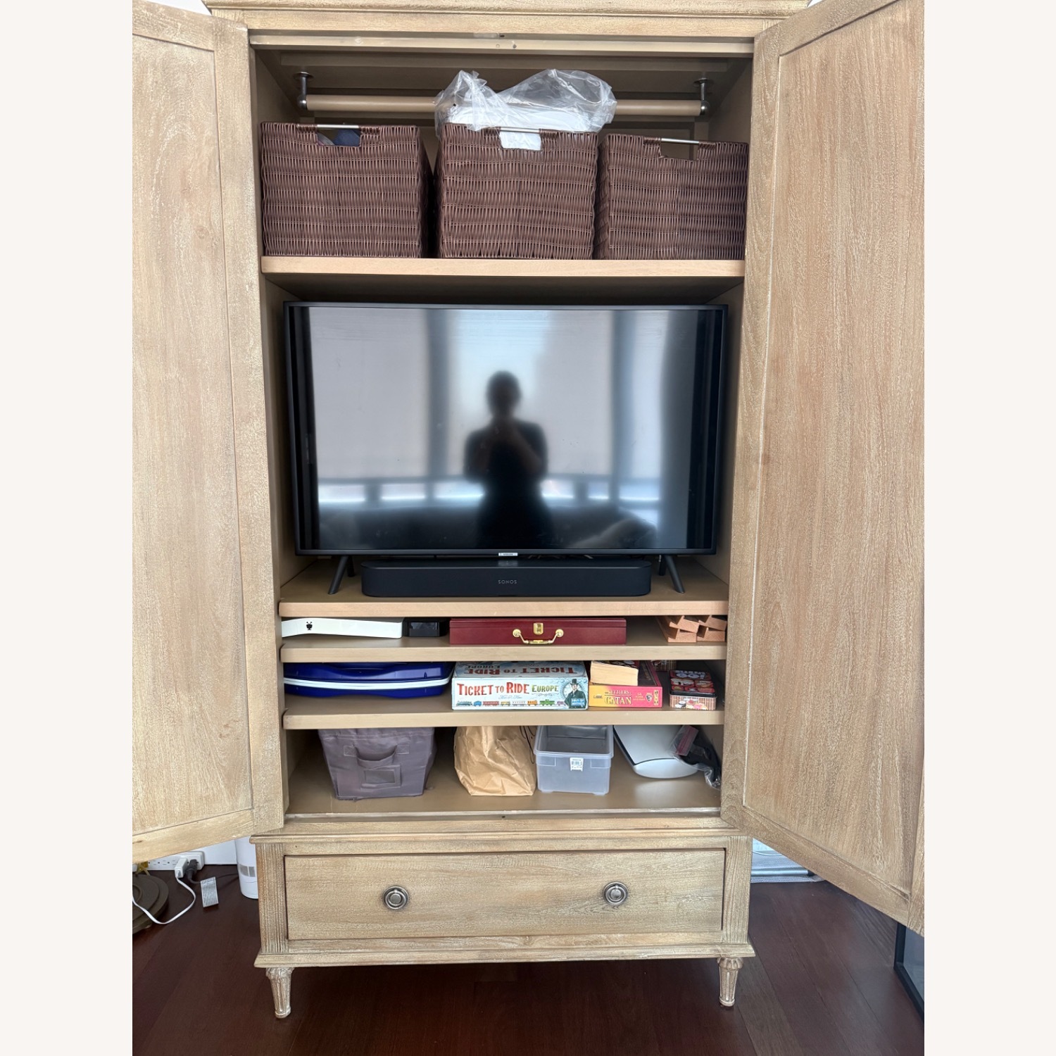Restoration Hardware Natural Maison Armoire - image-2