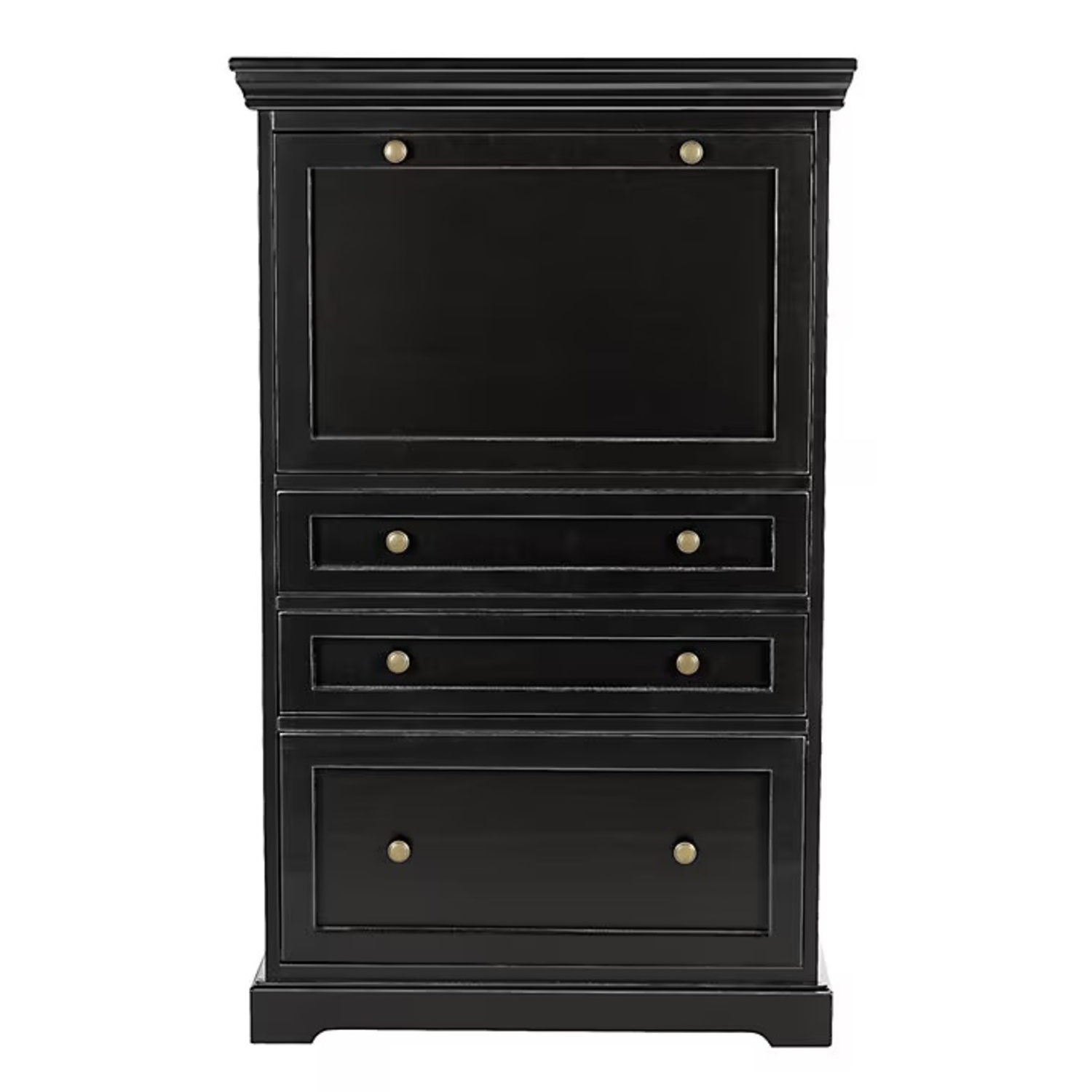 Ballard Designs Eastman Black Wood Desk - image-5