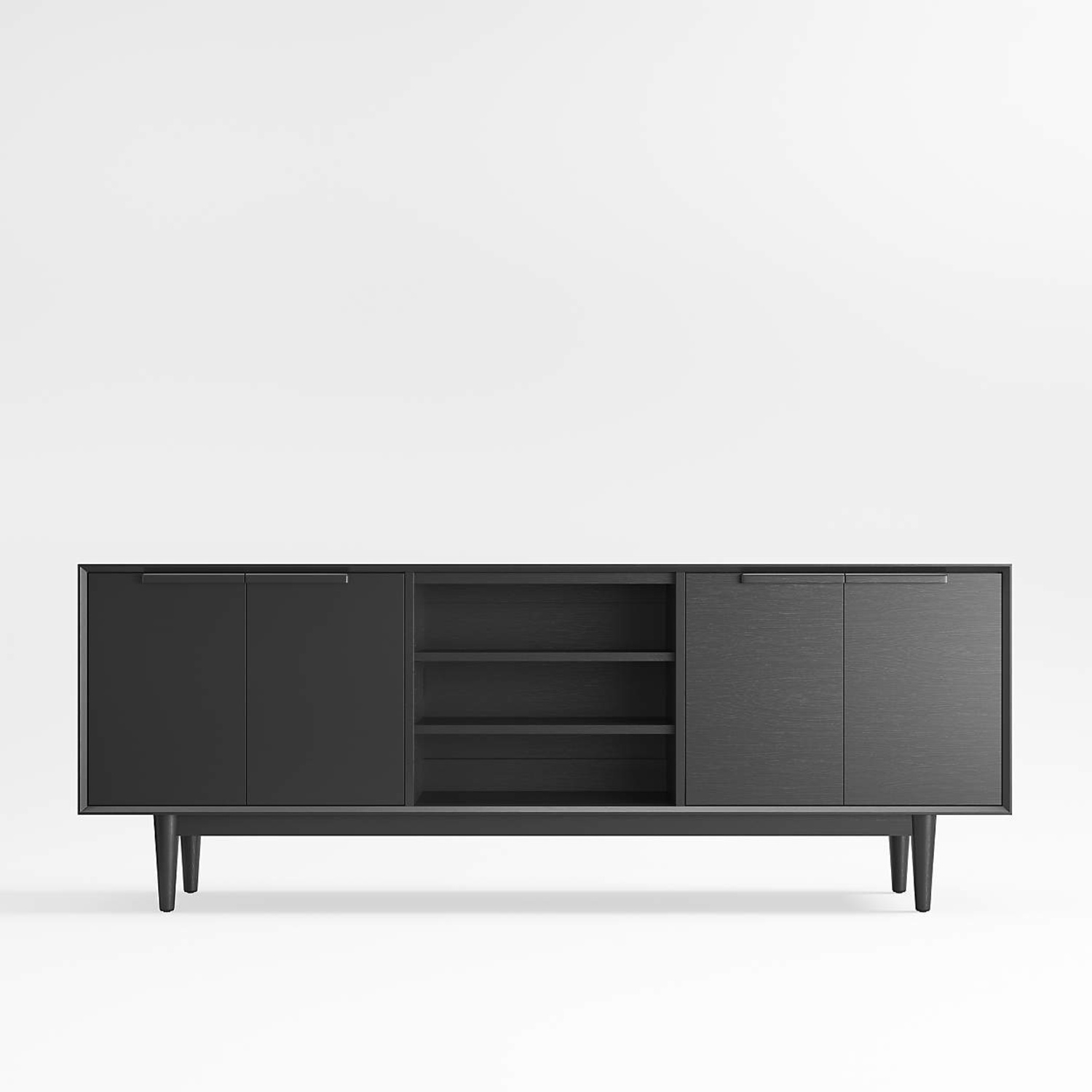 Crate & Barrel Tate Black Media Storage - image-5