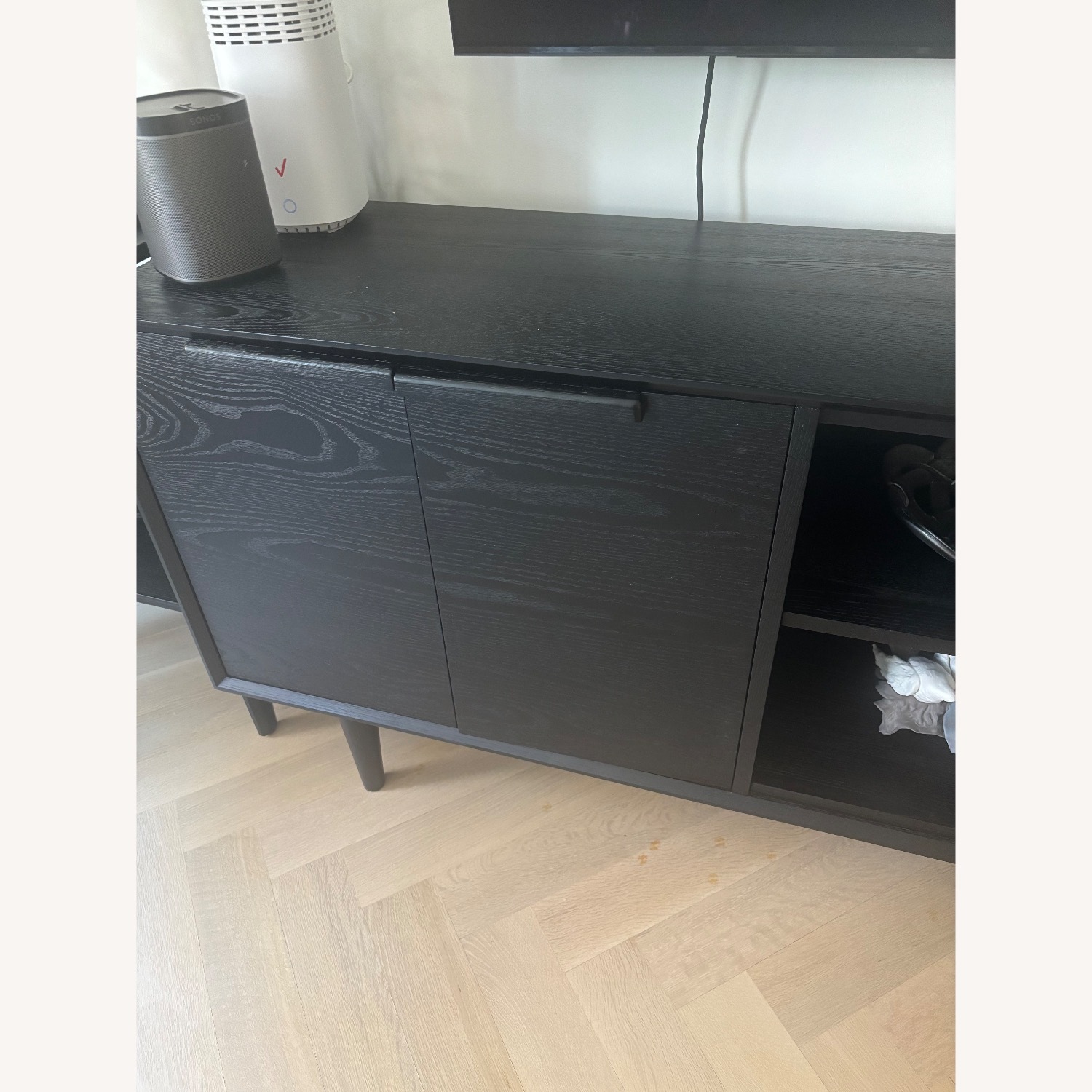 Crate & Barrel Tate Black Media Storage - image-2