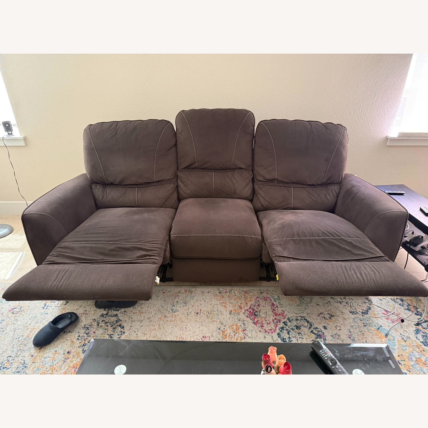 Dark Brown 3+ Seater Sofa - image-3