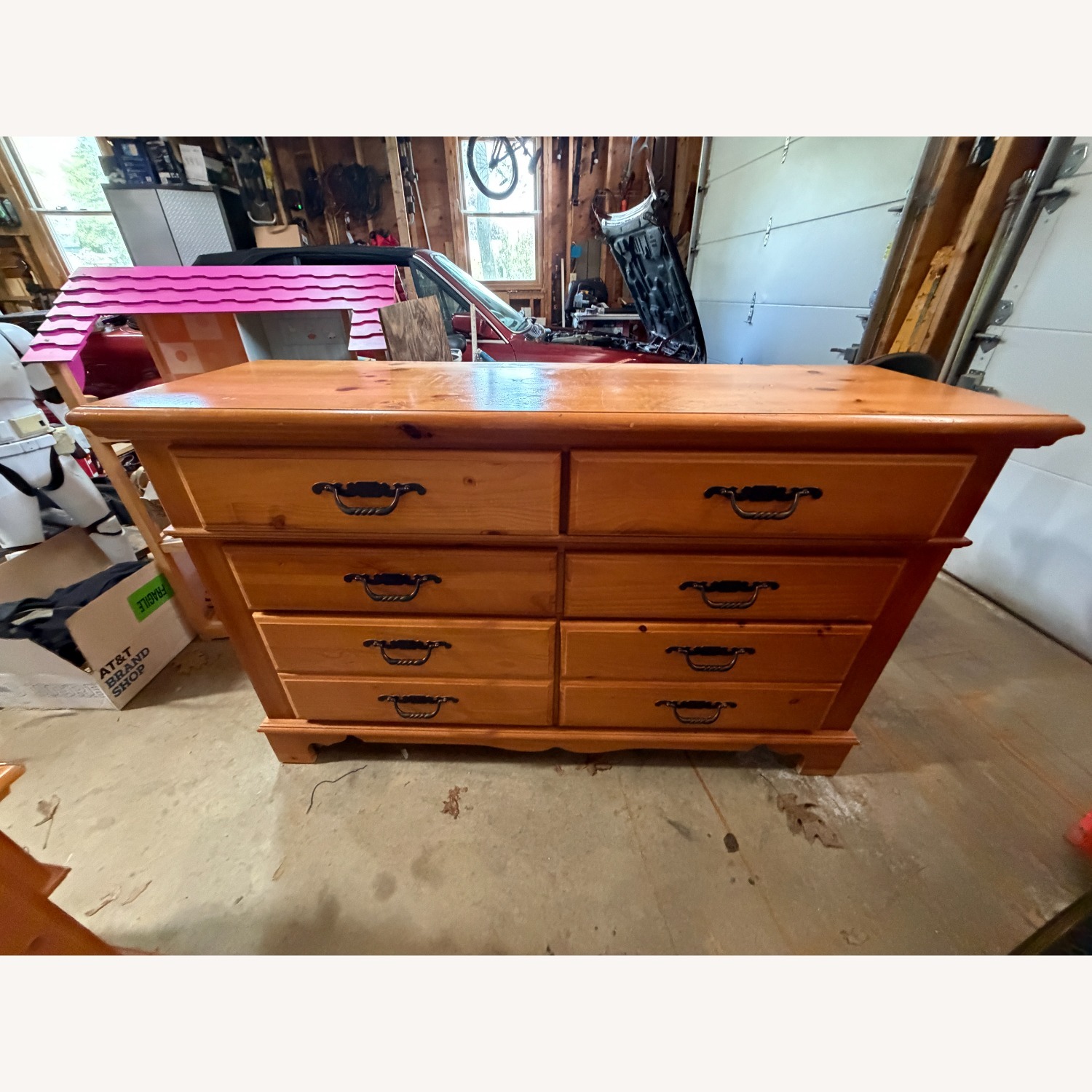 Bassett Light Brown Dresser - image-4