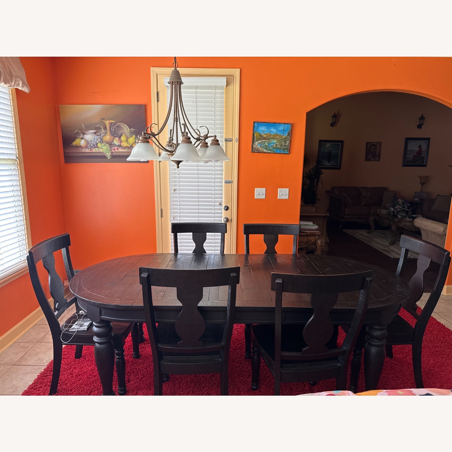 Dark Brown Dining Table - image-2