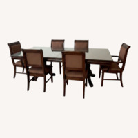 Dark Brown Wood Dining Sets