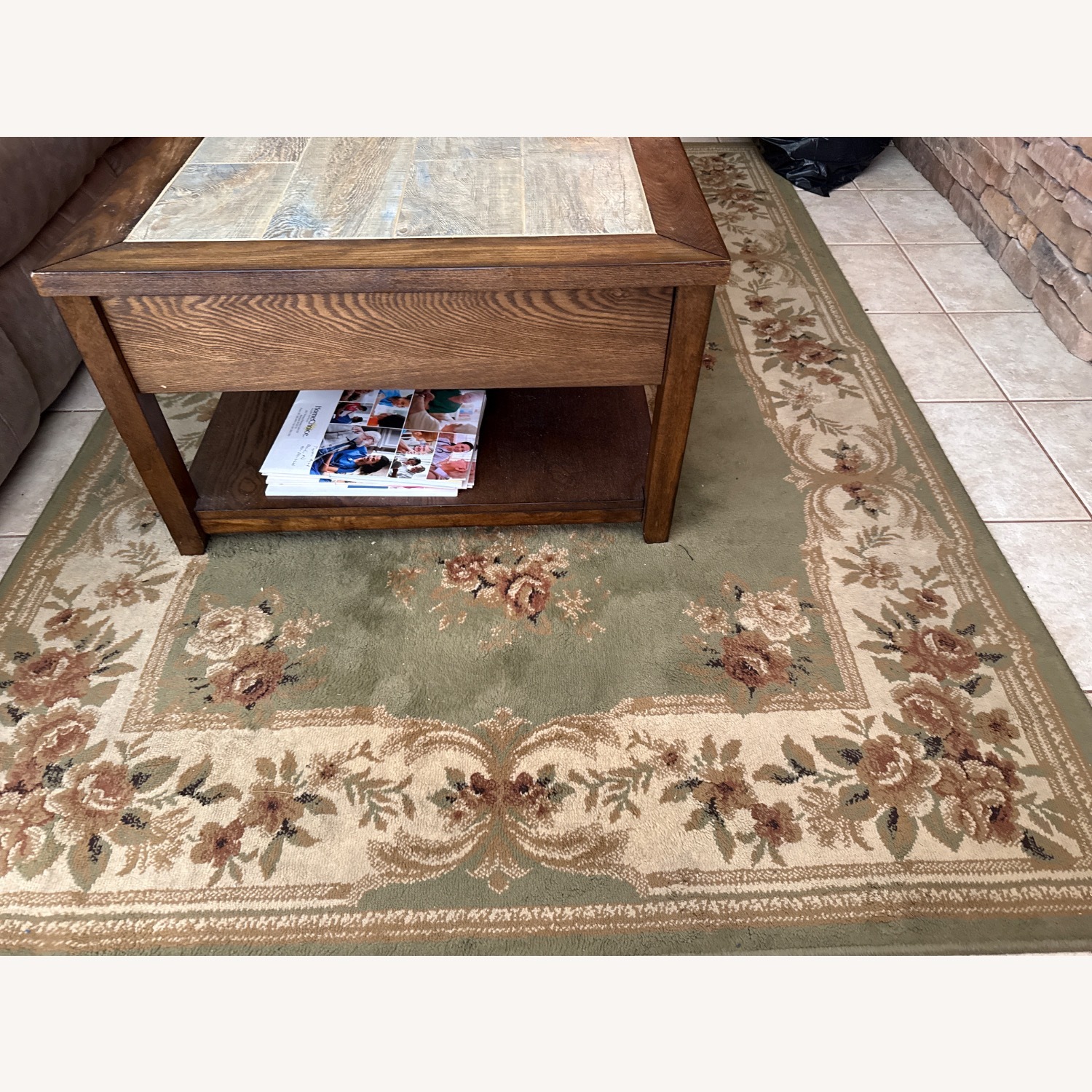 Light Brown Coffee Table - image-3