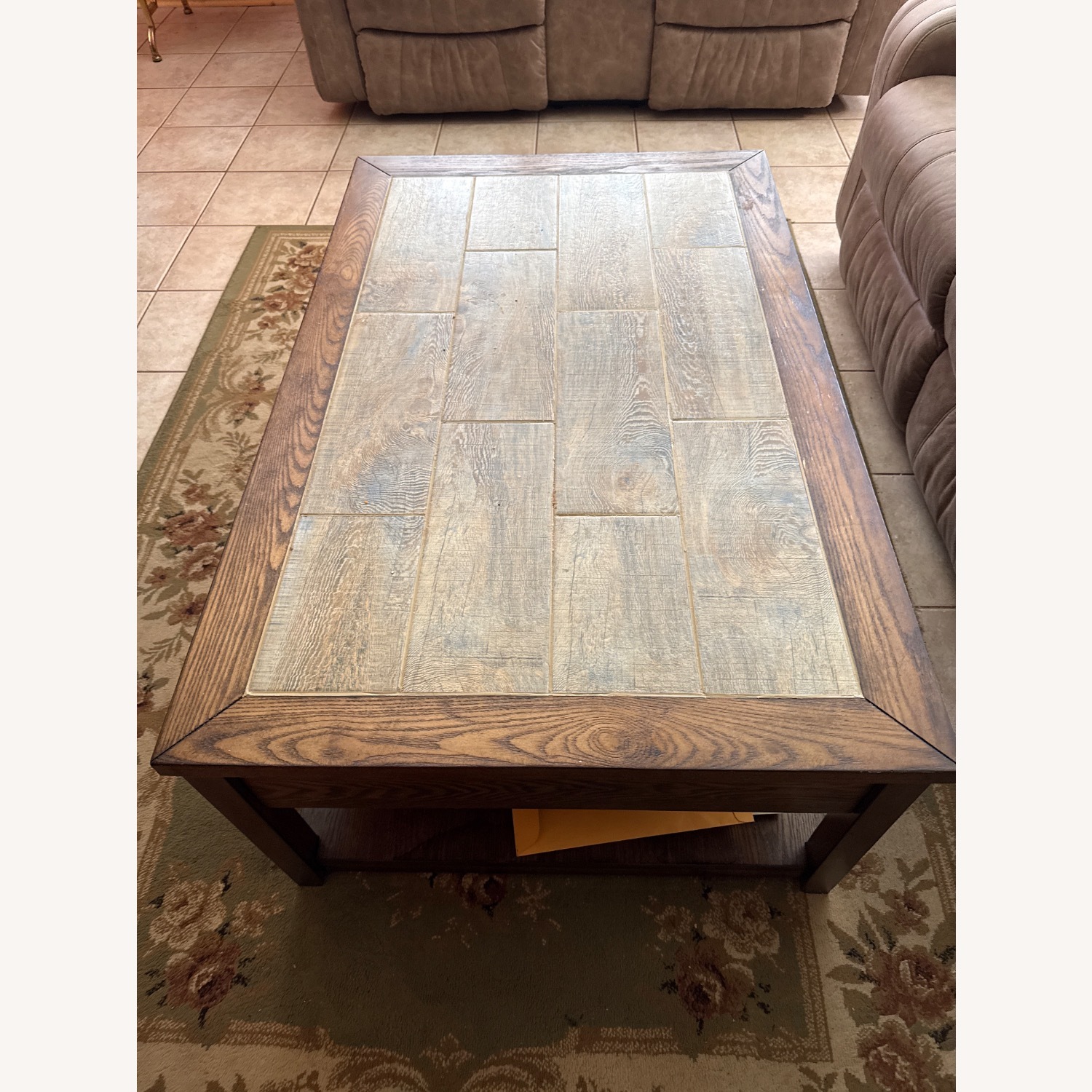 Light Brown Coffee Table - image-1