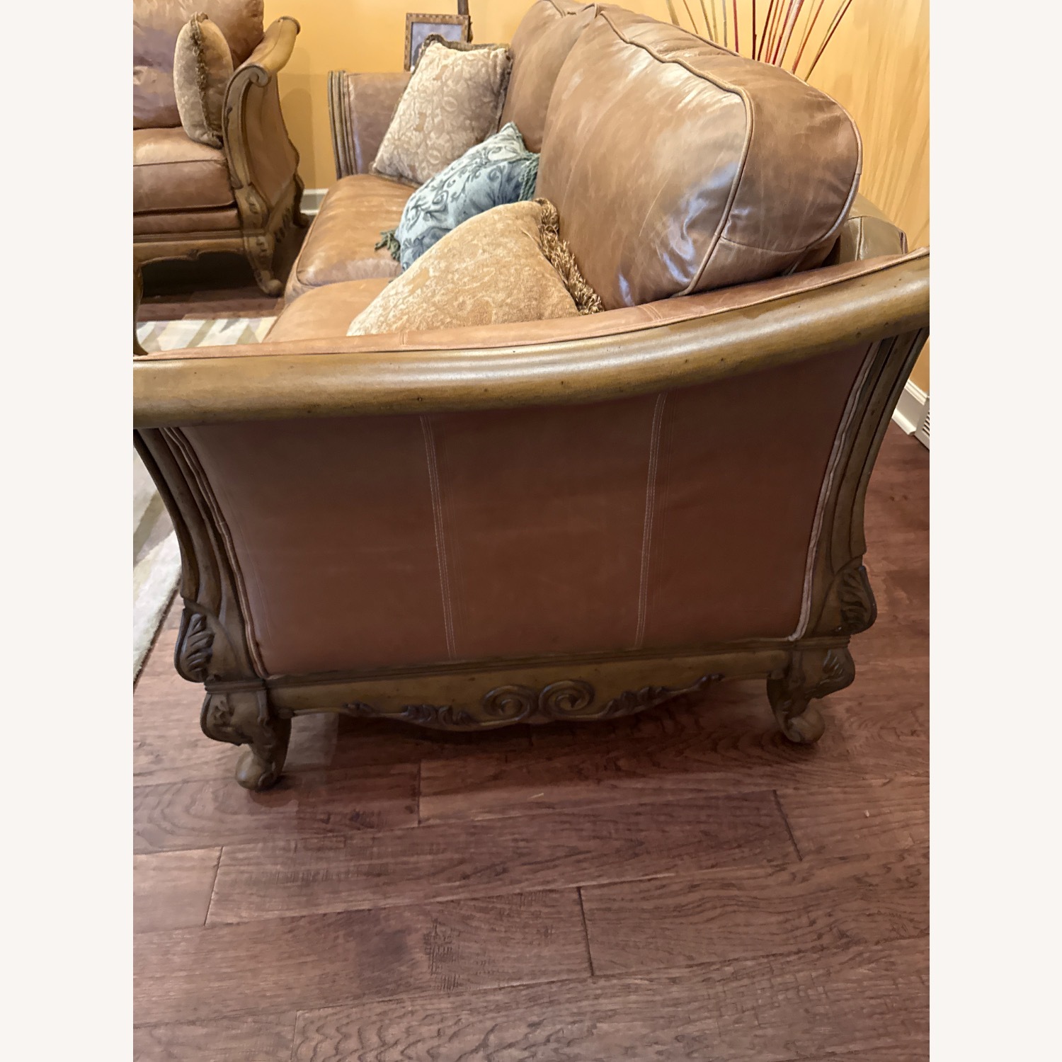 Light Brown 3+ Seater Sofa - image-3
