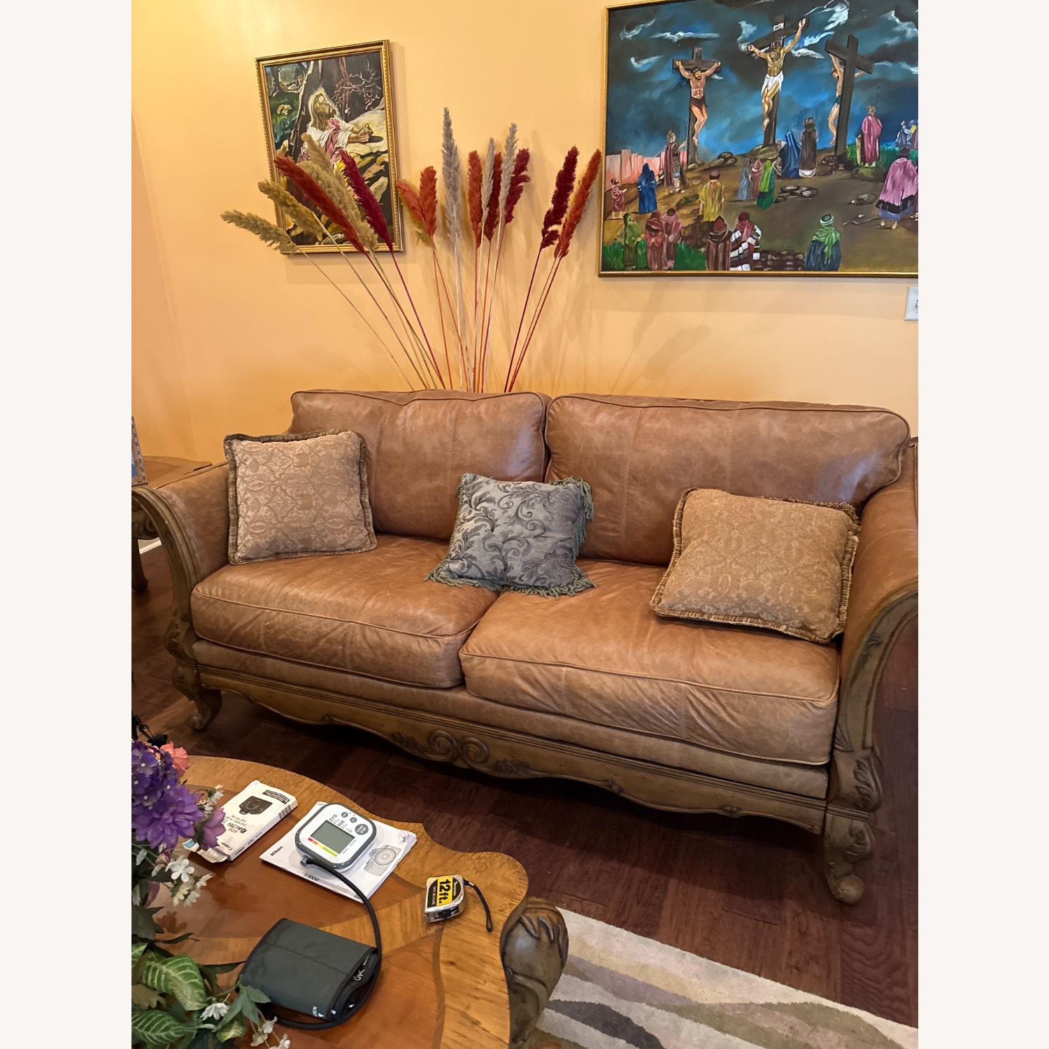 Light Brown 3+ Seater Sofa - image-2