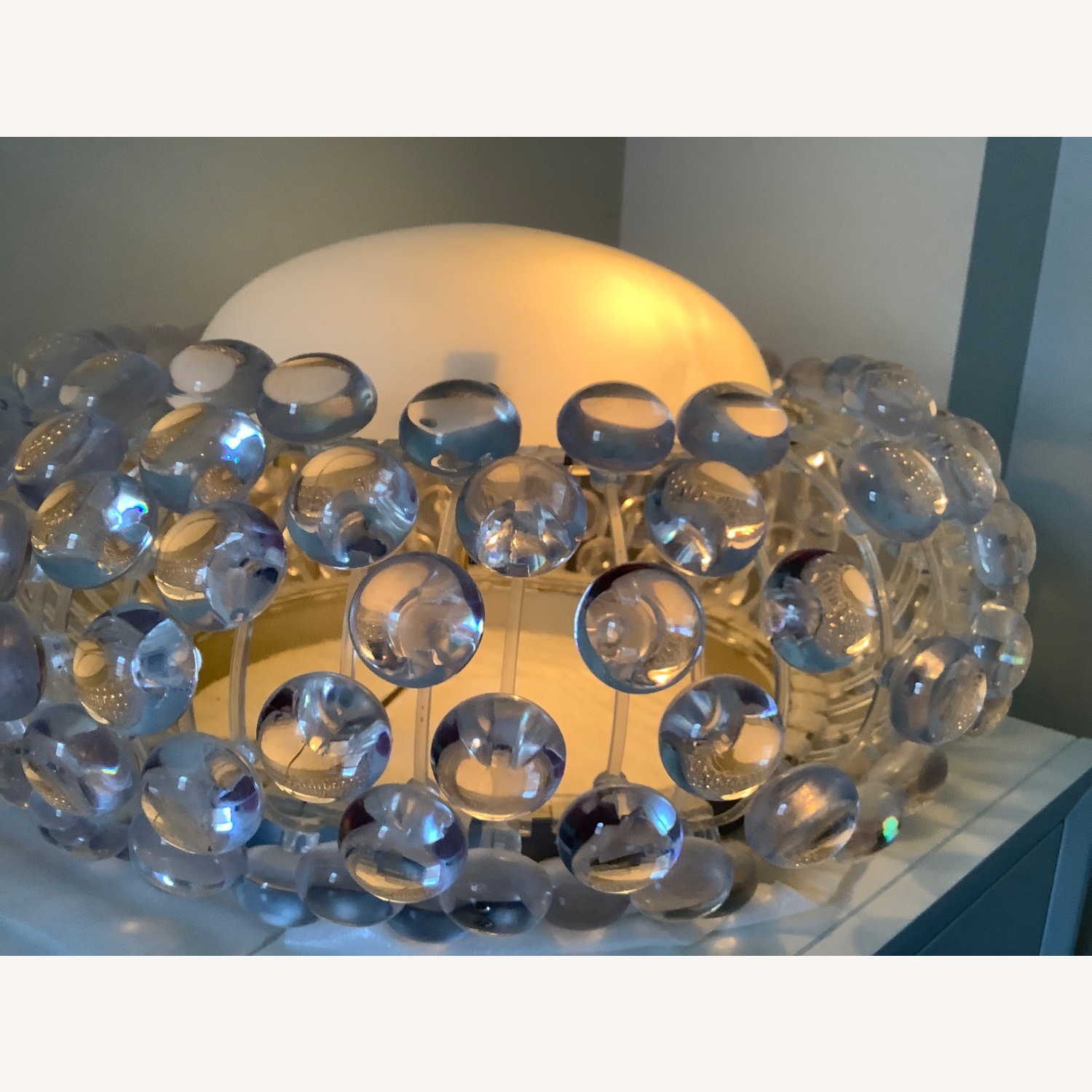 Caboche Style Acrylic Beaded Table Lamp - image-4
