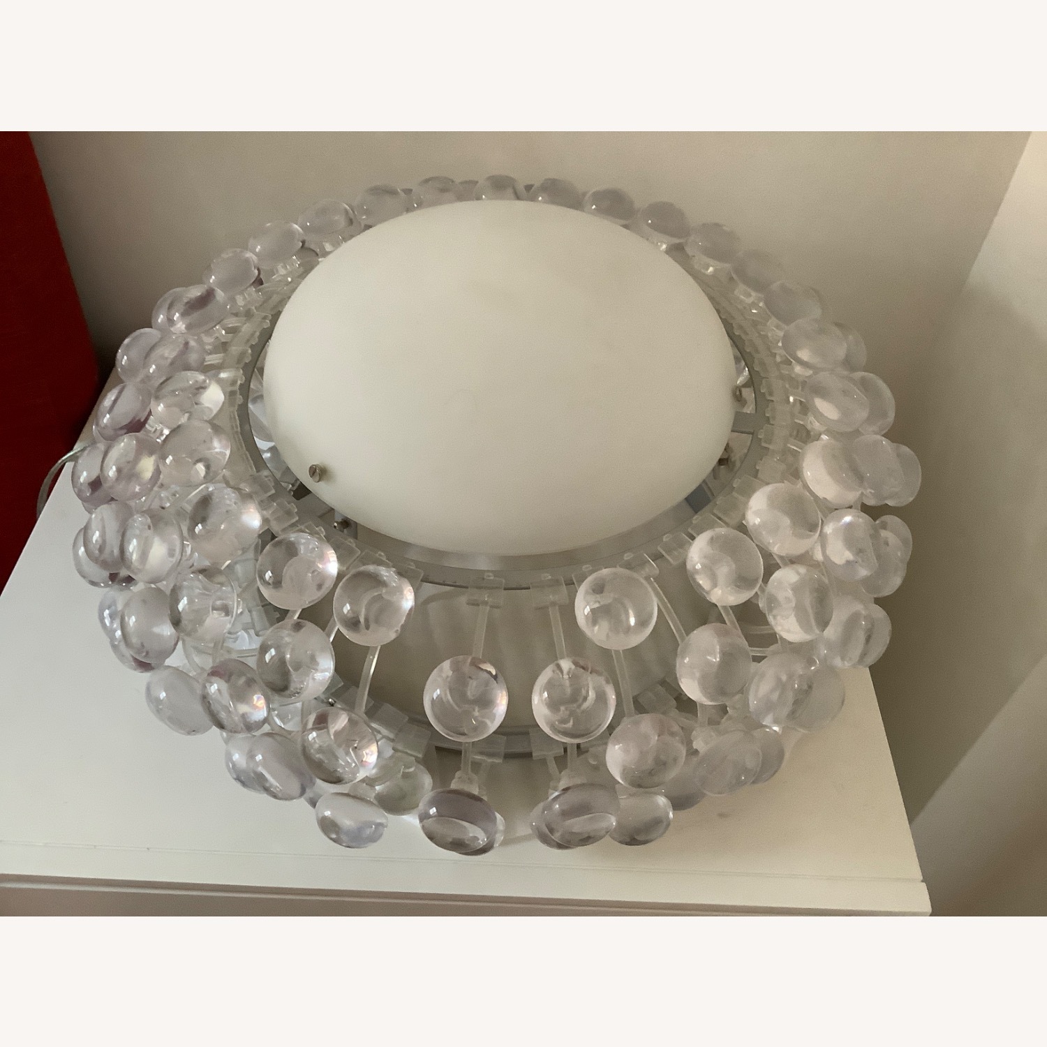 Caboche Style Acrylic Beaded Table Lamp - image-1