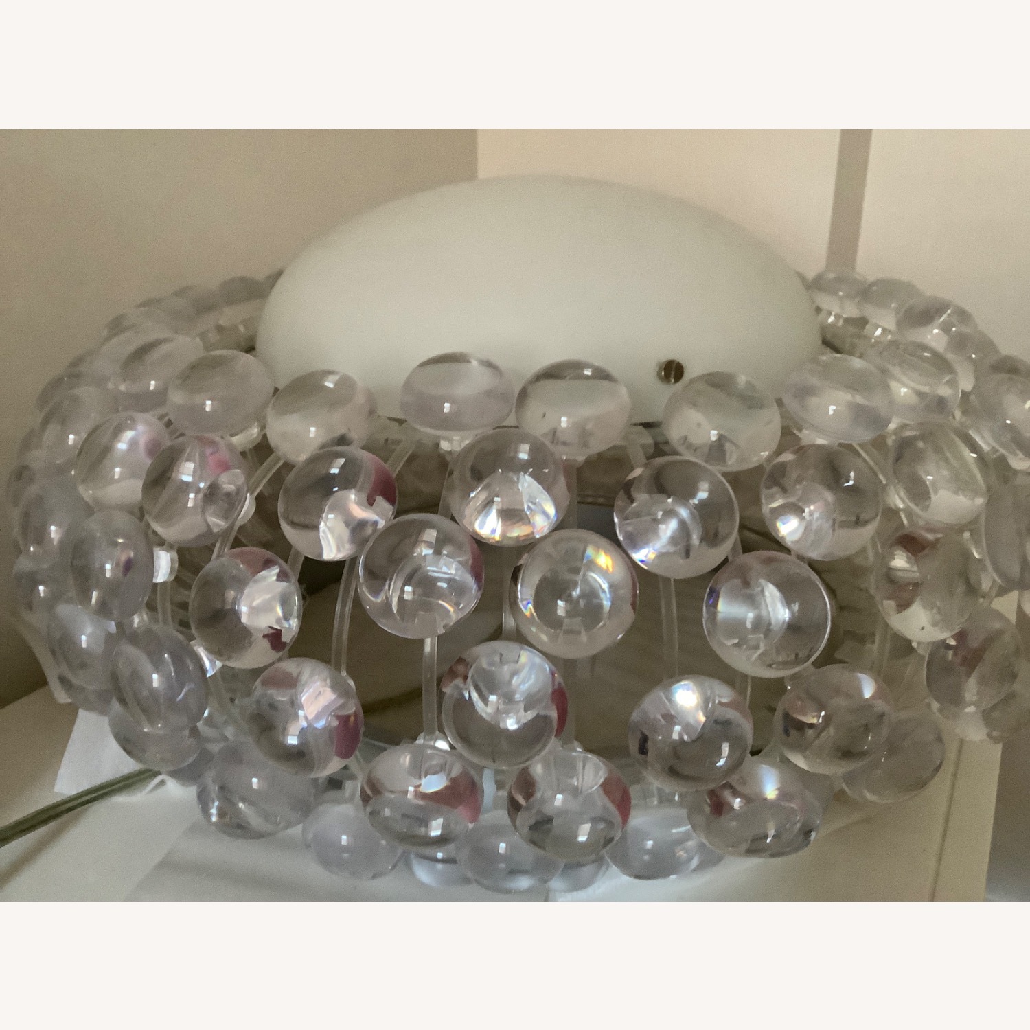 Caboche Style Acrylic Beaded Table Lamp - image-2